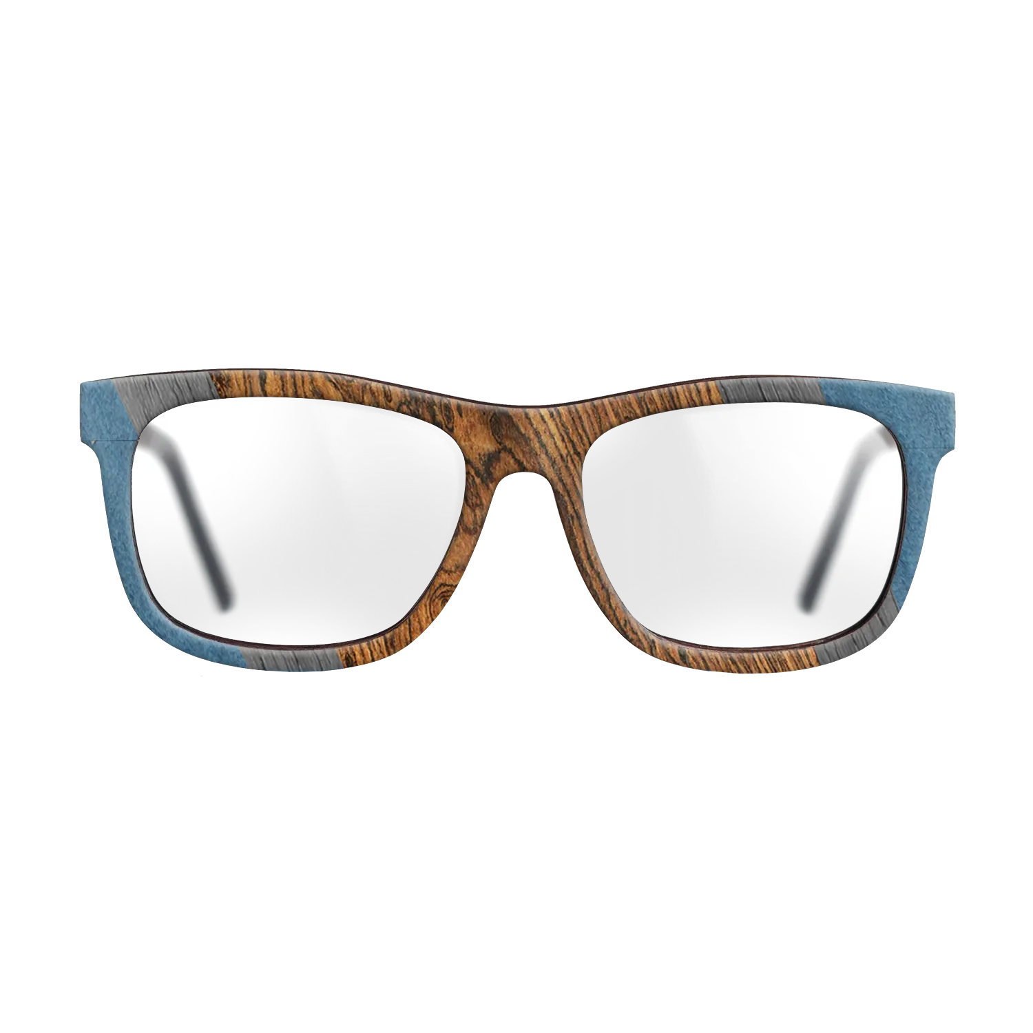 Bocote,Poplar Dyed: Blue Denim,Poplar Dyed: Grey: Angle Cut - The Hero - Square - 1075 - SIRIS wood optic