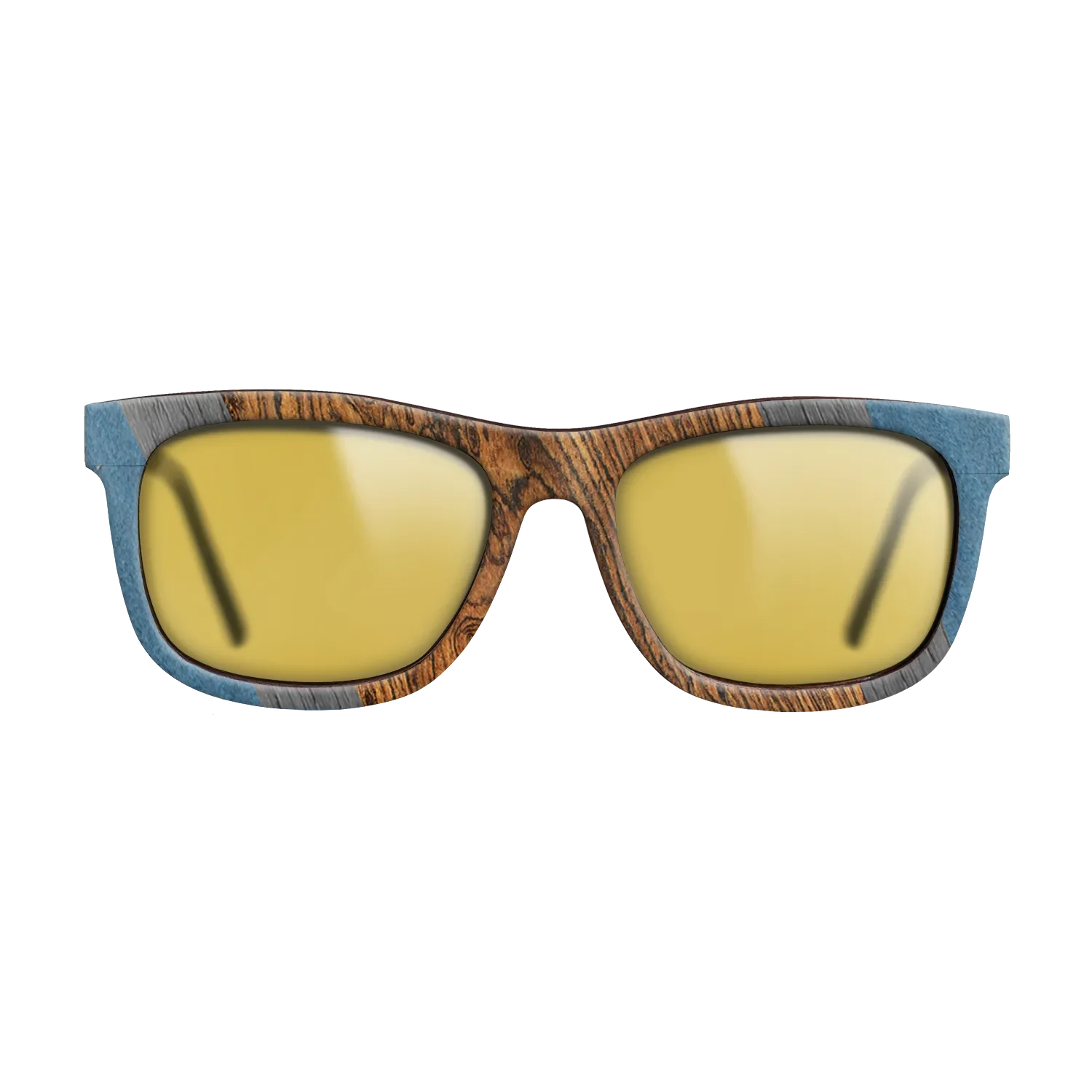 Bocote,Poplar Dyed: Blue Denim,Poplar Dyed: Grey: Angle Cut - The Hero - Square - 1075 - SIRIS wood optic