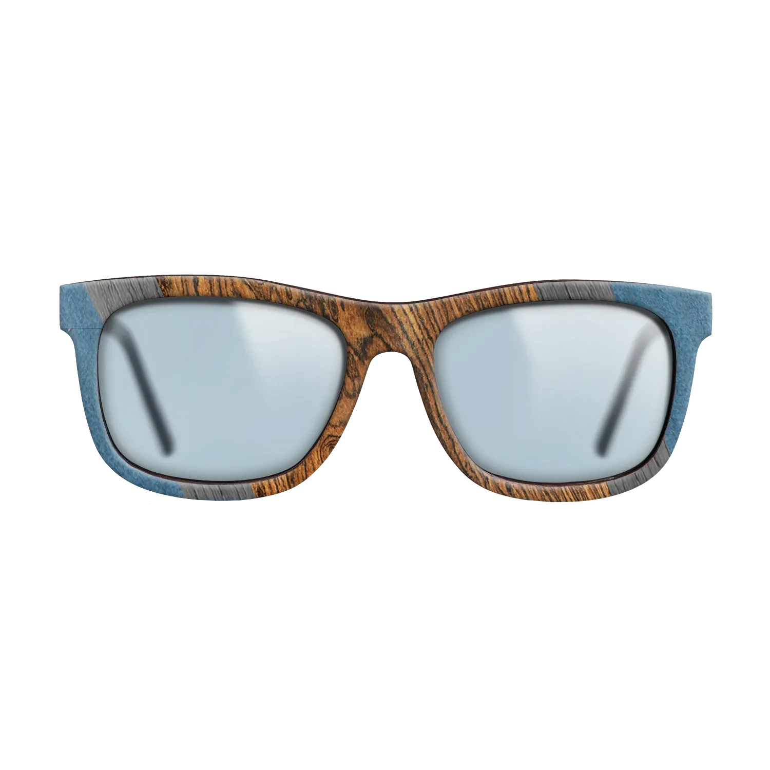 Bocote,Poplar Dyed: Blue Denim,Poplar Dyed: Grey: Angle Cut - The Hero - Square - 1075 - SIRIS wood optic