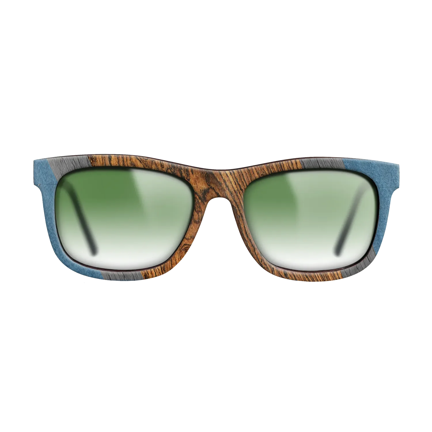Bocote,Poplar Dyed: Blue Denim,Poplar Dyed: Grey: Angle Cut - The Hero - Square - 1075 - SIRIS wood optic