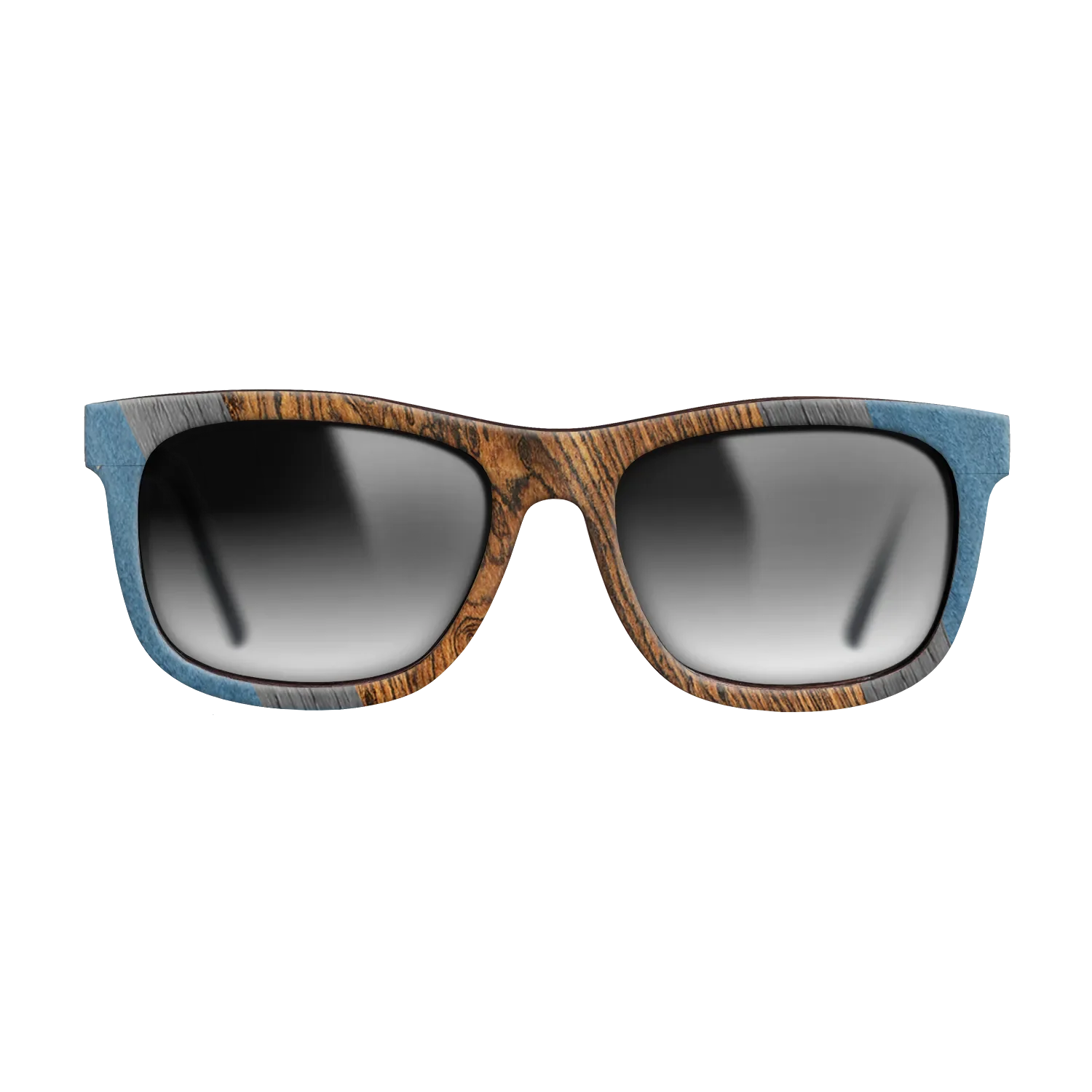 Bocote,Poplar Dyed: Blue Denim,Poplar Dyed: Grey: Angle Cut - The Hero - Square - 1075 - SIRIS wood optic