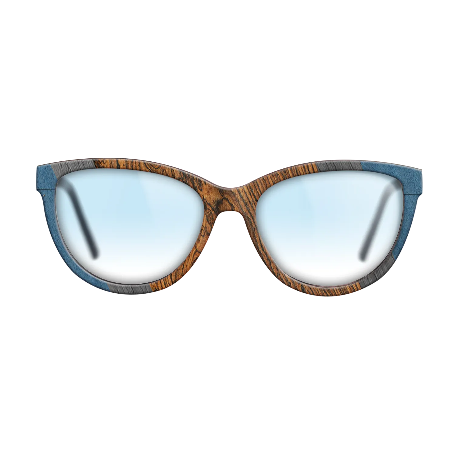 Bocote,Poplar Dyed: Blue Denim,Poplar Dyed: Grey: Angle Cut - The Maiden - Cat - 1075 - SIRIS wood optic