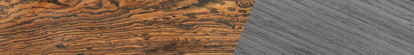 Bocote,Poplar Dyed: Grey: Dicut - The Rebel - Round - SIRIS wood optic