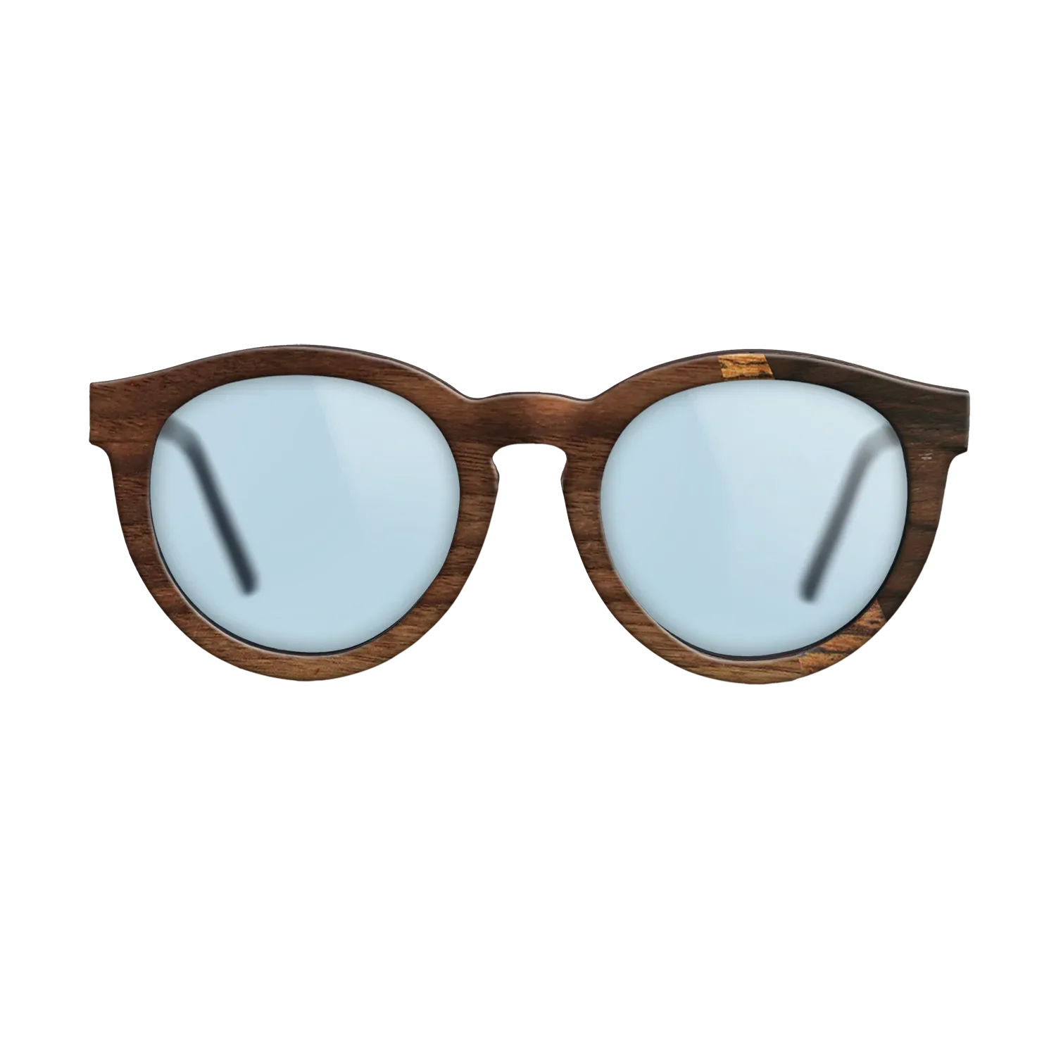 Bocote,Walnut Claro Dark,Ziricote Dark Quartered: Angle Cut - The Rebel - Round - SIRIS wood optic