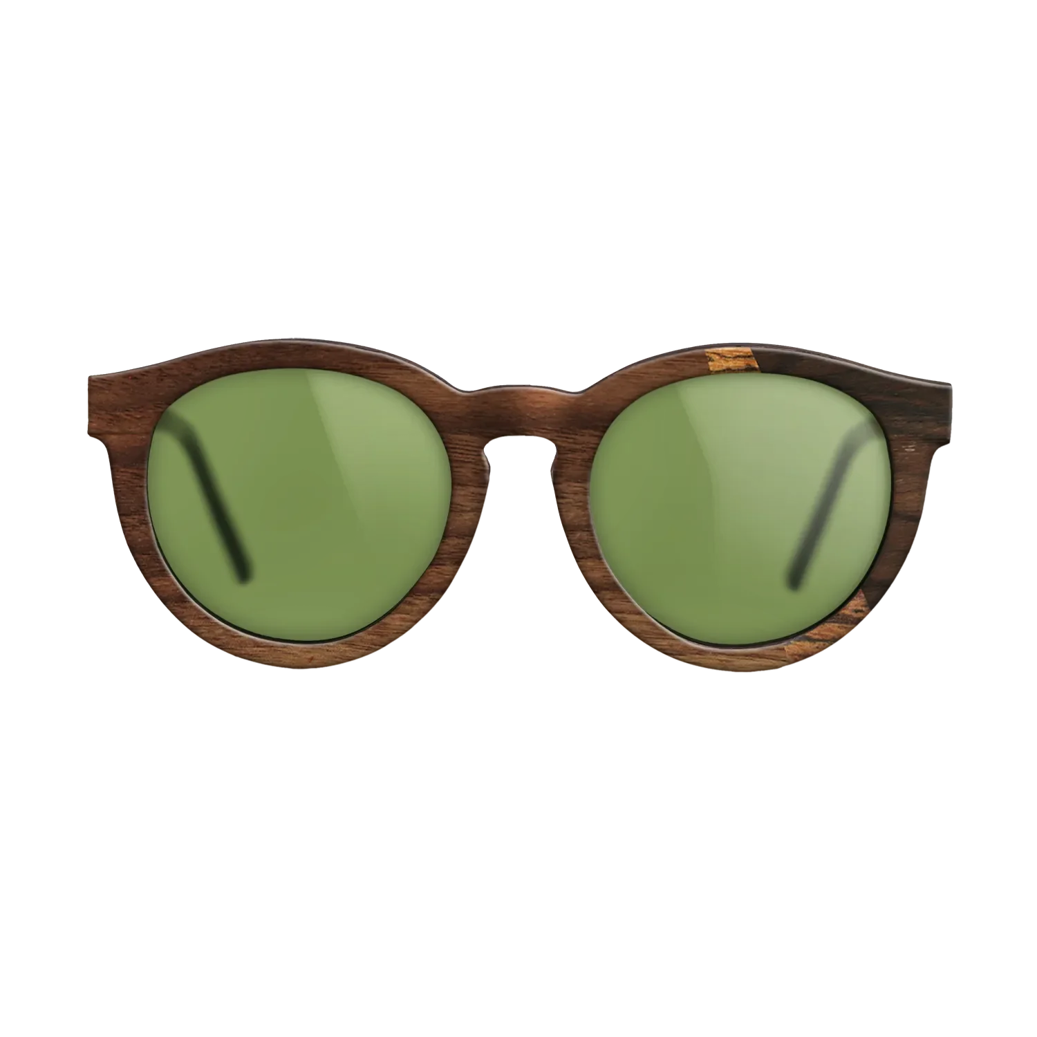 Bocote,Walnut Claro Dark,Ziricote Dark Quartered: Angle Cut - The Rebel - Round - SIRIS wood optic