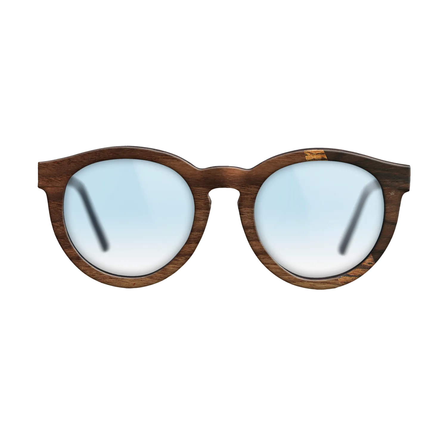 Bocote,Walnut Claro Dark,Ziricote Dark Quartered: Angle Cut - The Rebel - Round - SIRIS wood optic