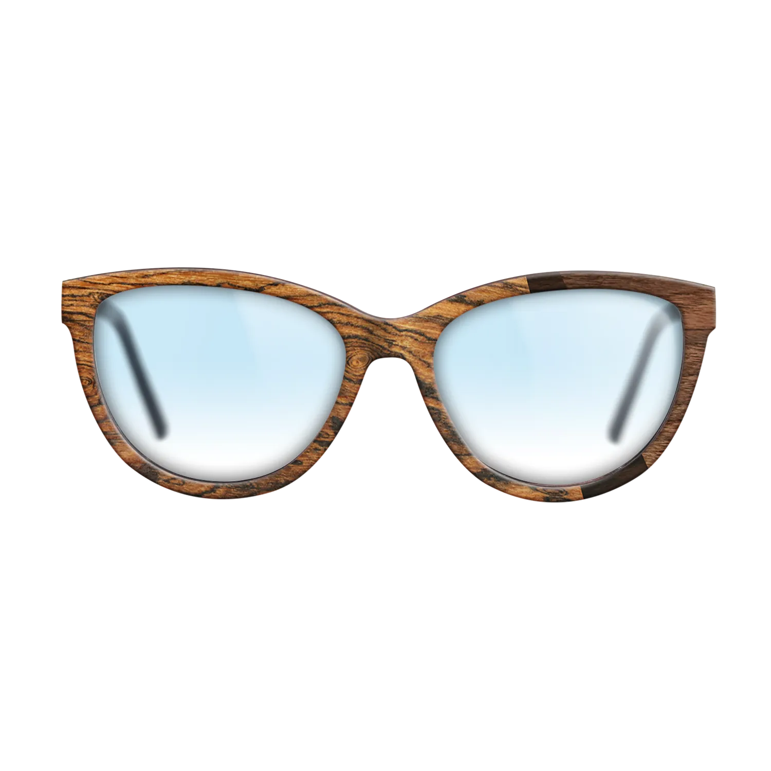 Bocote,Walnut Claro Dark,Ziricote Dark Quartered,Fumed Oak: Angle Cut - The Maiden - Cat - SIRIS wood optic