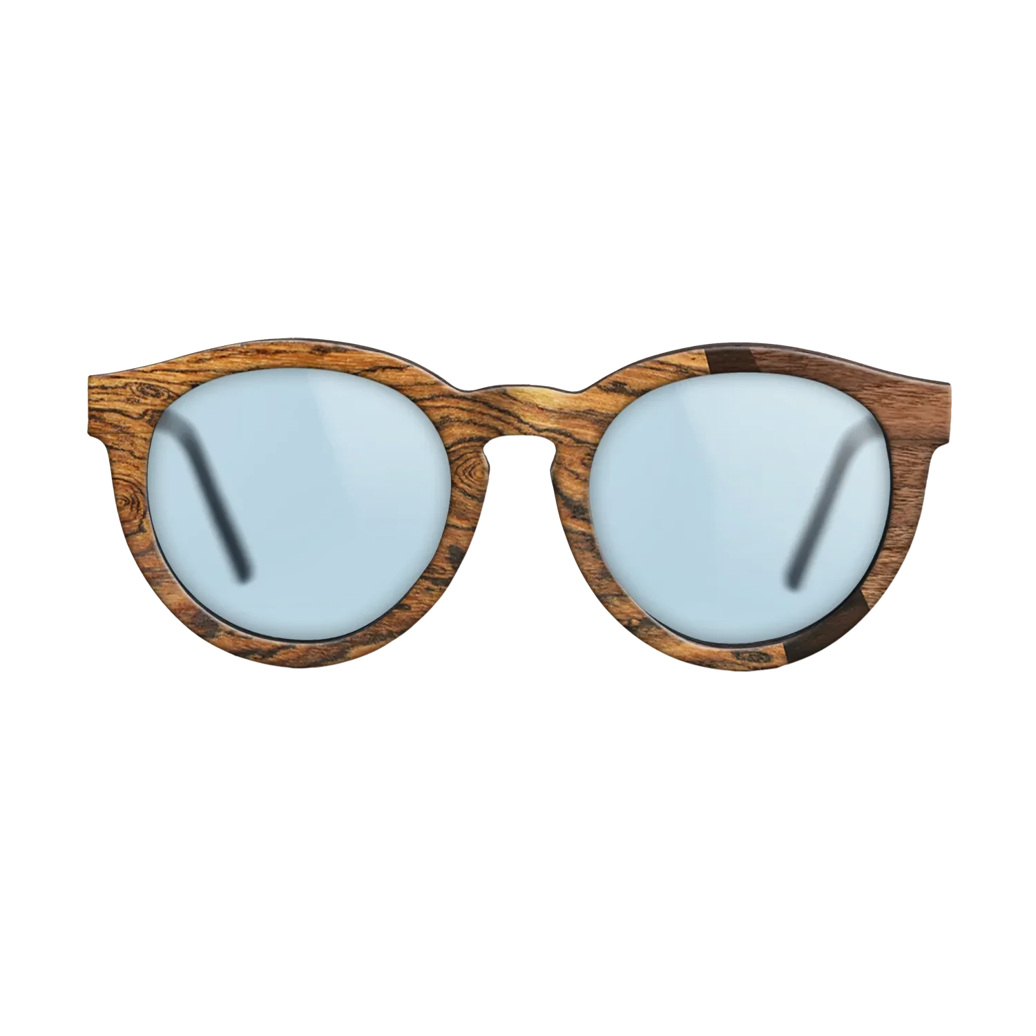 Bocote,Walnut Claro Dark,Ziricote Dark Quartered,Fumed Oak: Angle Cut - The Rebel - Round - SIRIS wood optic