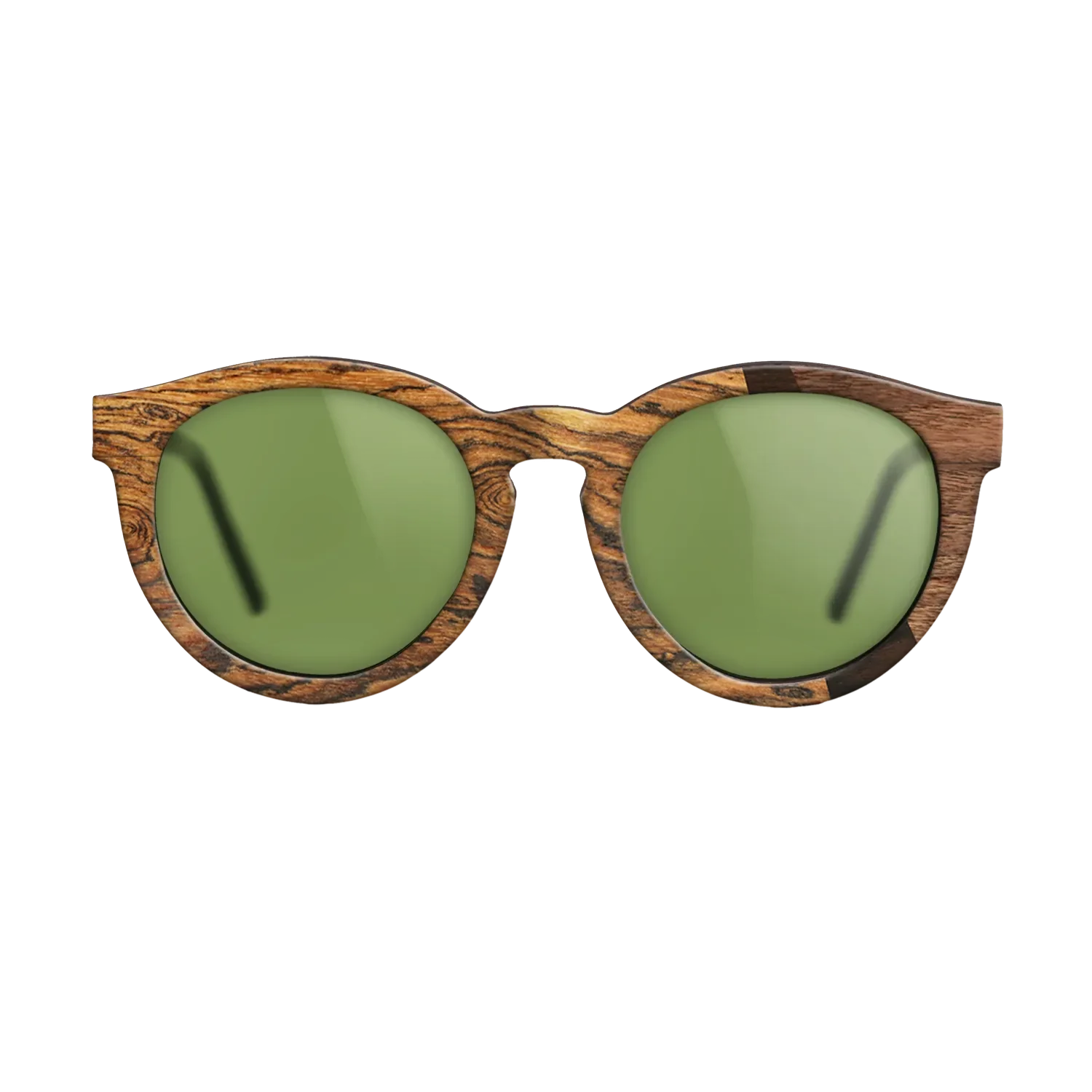 Bocote,Walnut Claro Dark,Ziricote Dark Quartered,Fumed Oak: Angle Cut - The Rebel - Round - SIRIS wood optic