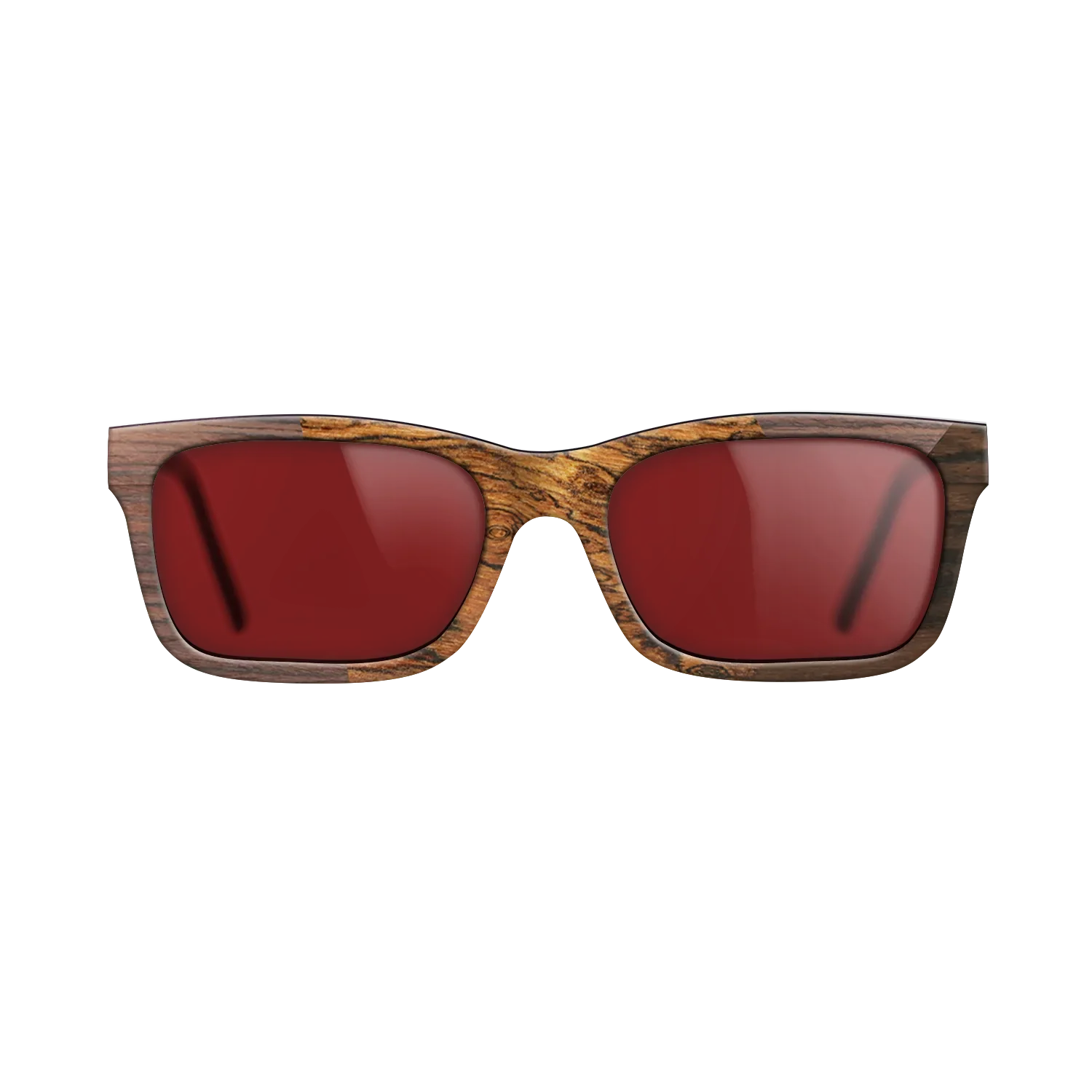 Bocote,Walnut Claro Light,Ziricote Dark Quartered: Angle Cut - The Sage - Rectangle - SIRIS wood optic