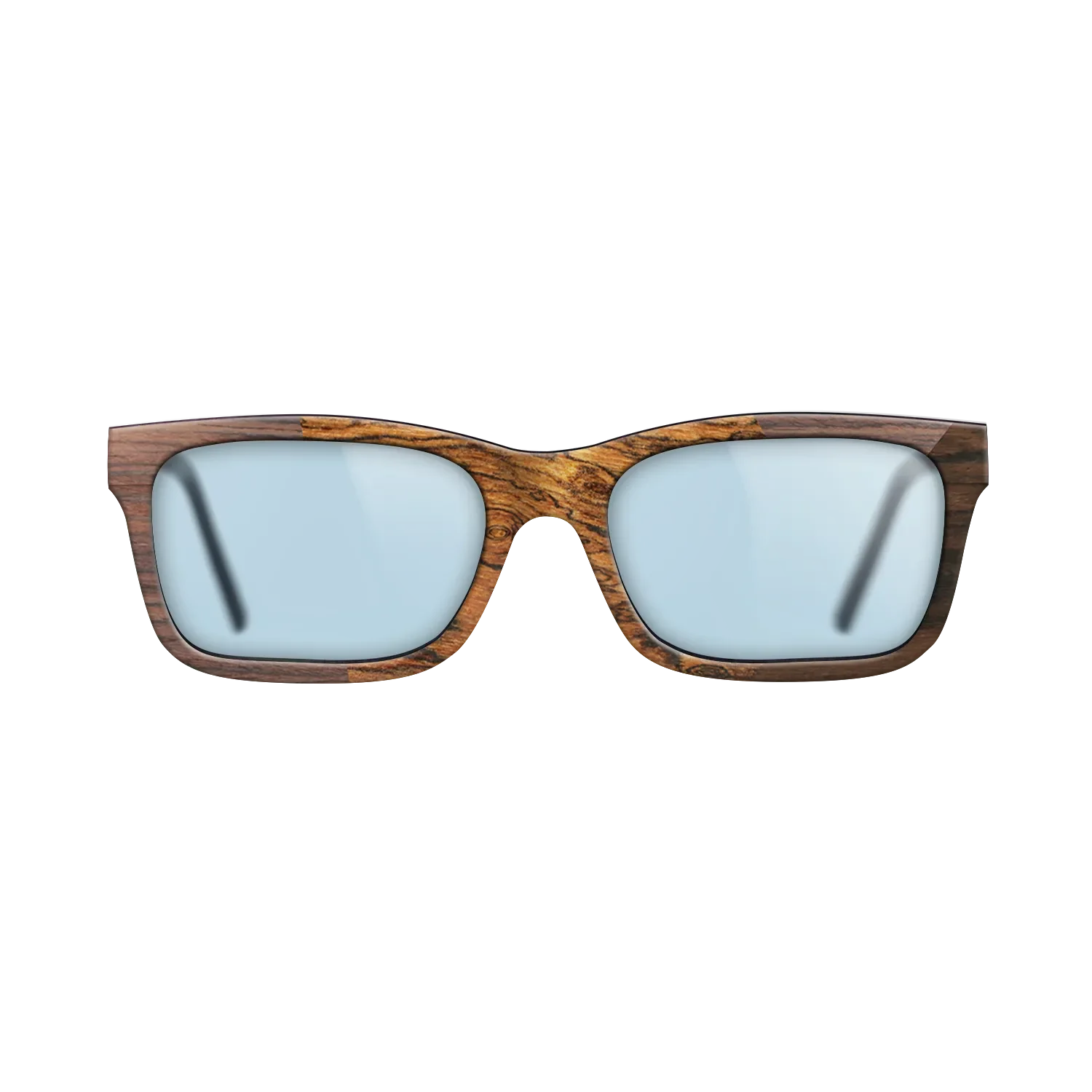 Bocote,Walnut Claro Light,Ziricote Dark Quartered: Angle Cut - The Sage - Rectangle - SIRIS wood optic