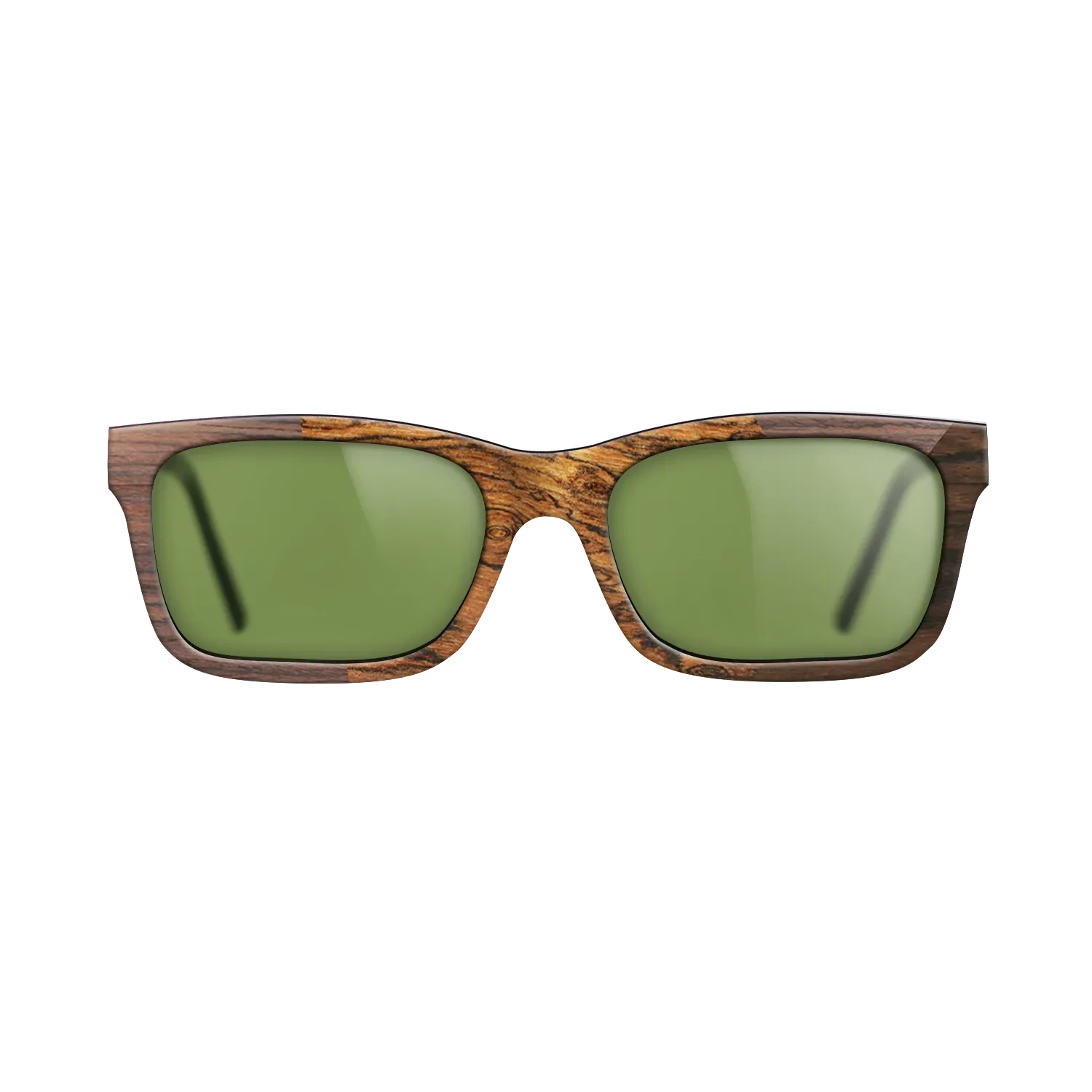 Bocote,Walnut Claro Light,Ziricote Dark Quartered: Angle Cut - The Sage - Rectangle - SIRIS wood optic