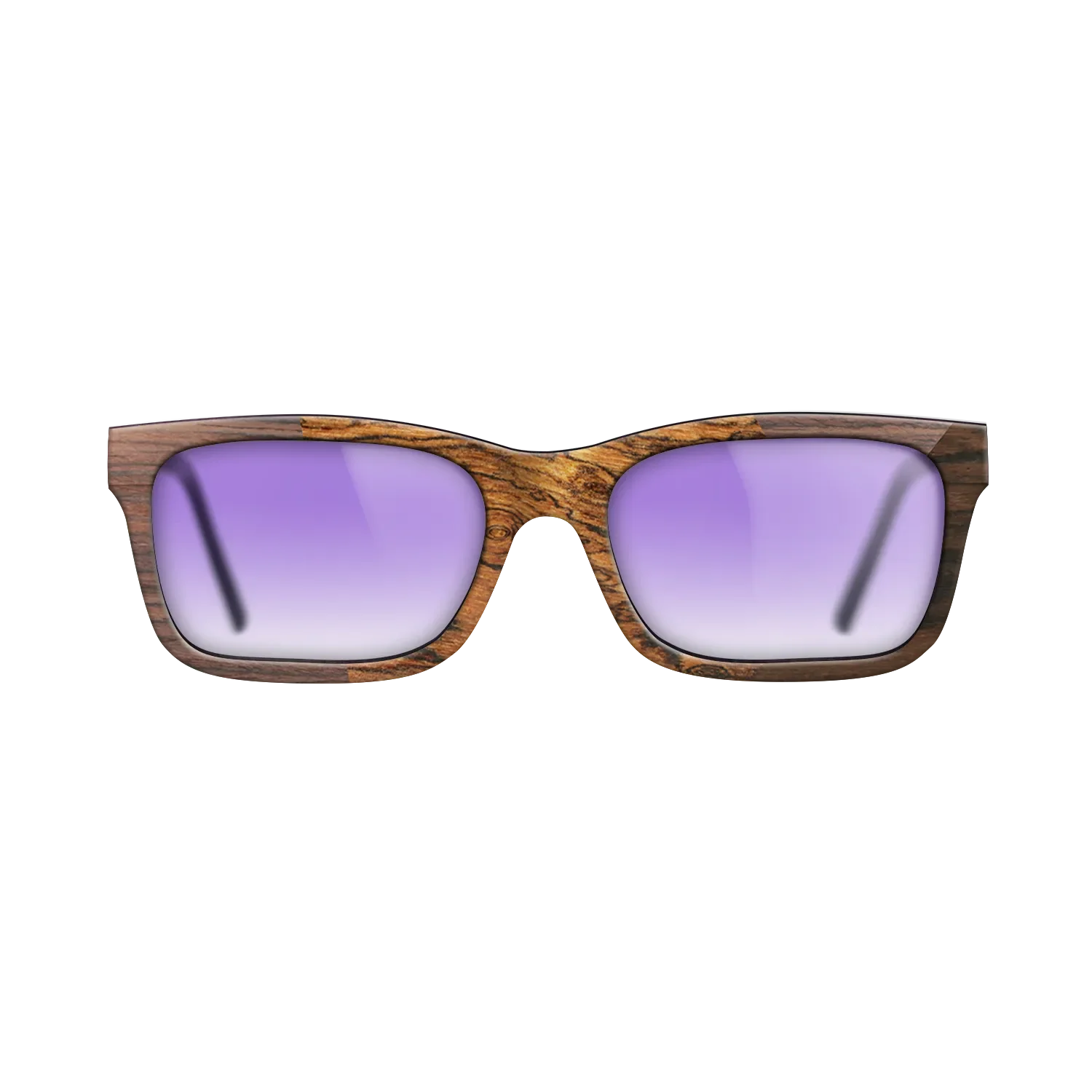 Bocote,Walnut Claro Light,Ziricote Dark Quartered: Angle Cut - The Sage - Rectangle - SIRIS wood optic