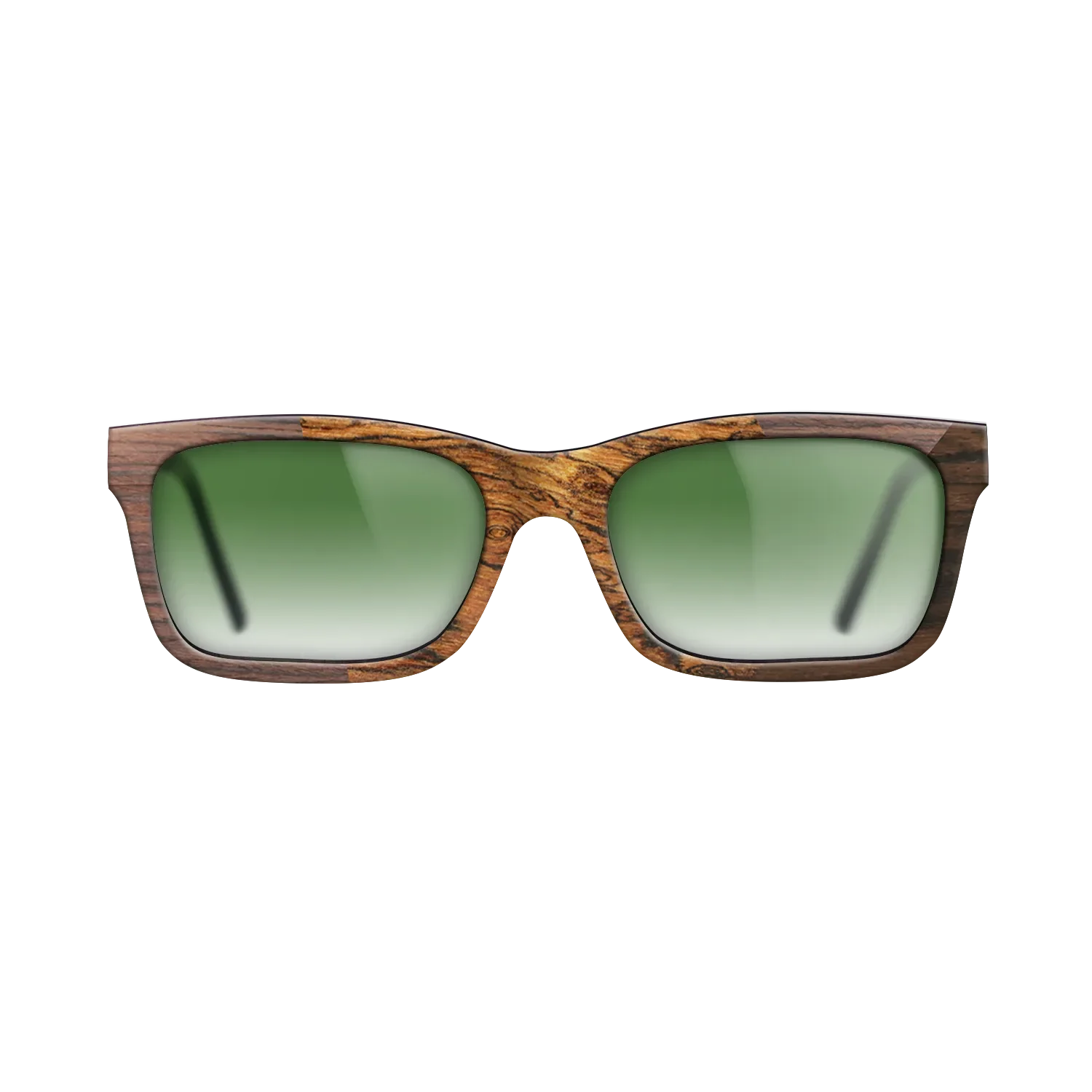Bocote,Walnut Claro Light,Ziricote Dark Quartered: Angle Cut - The Sage - Rectangle - SIRIS wood optic