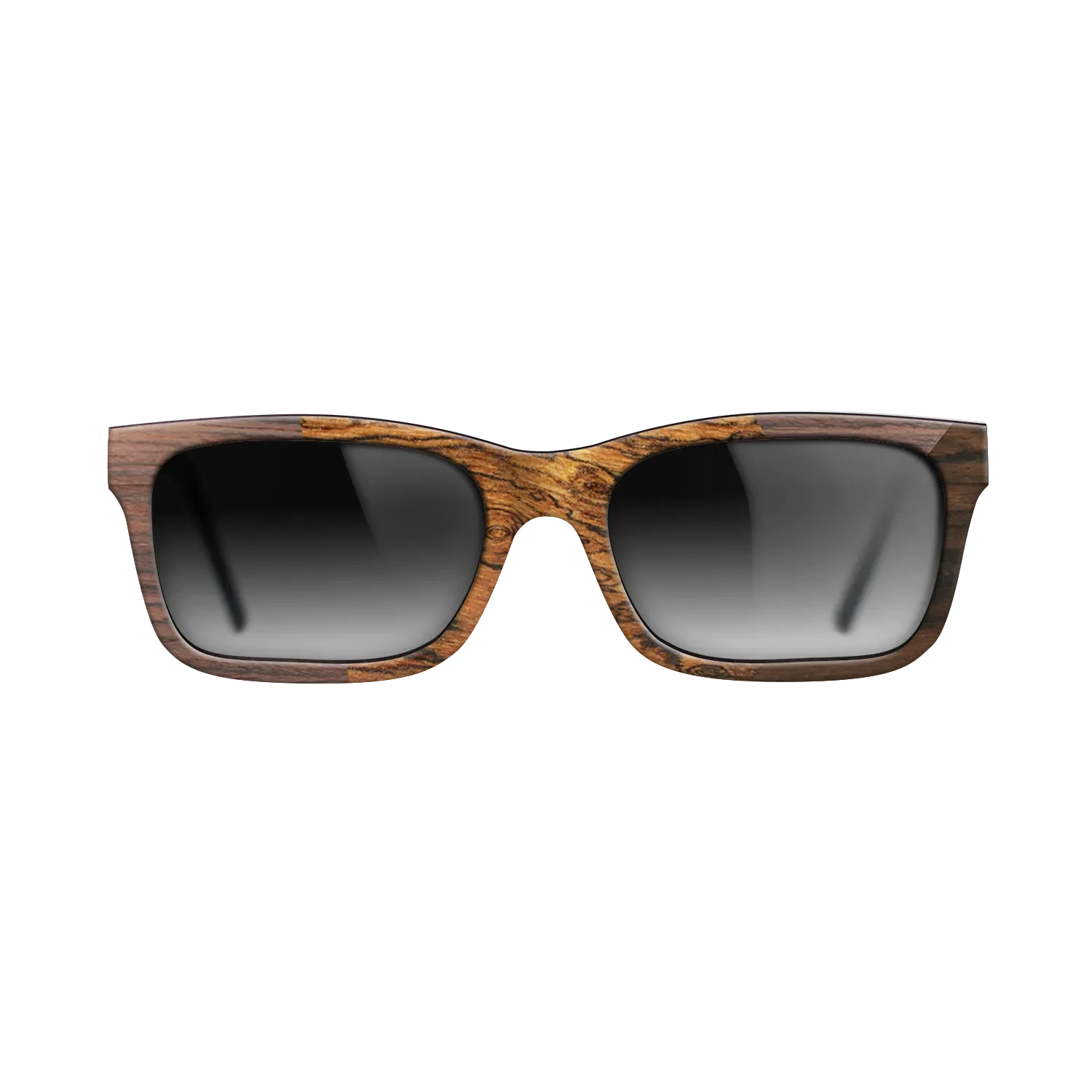 Bocote,Walnut Claro Light,Ziricote Dark Quartered: Angle Cut - The Sage - Rectangle - SIRIS wood optic