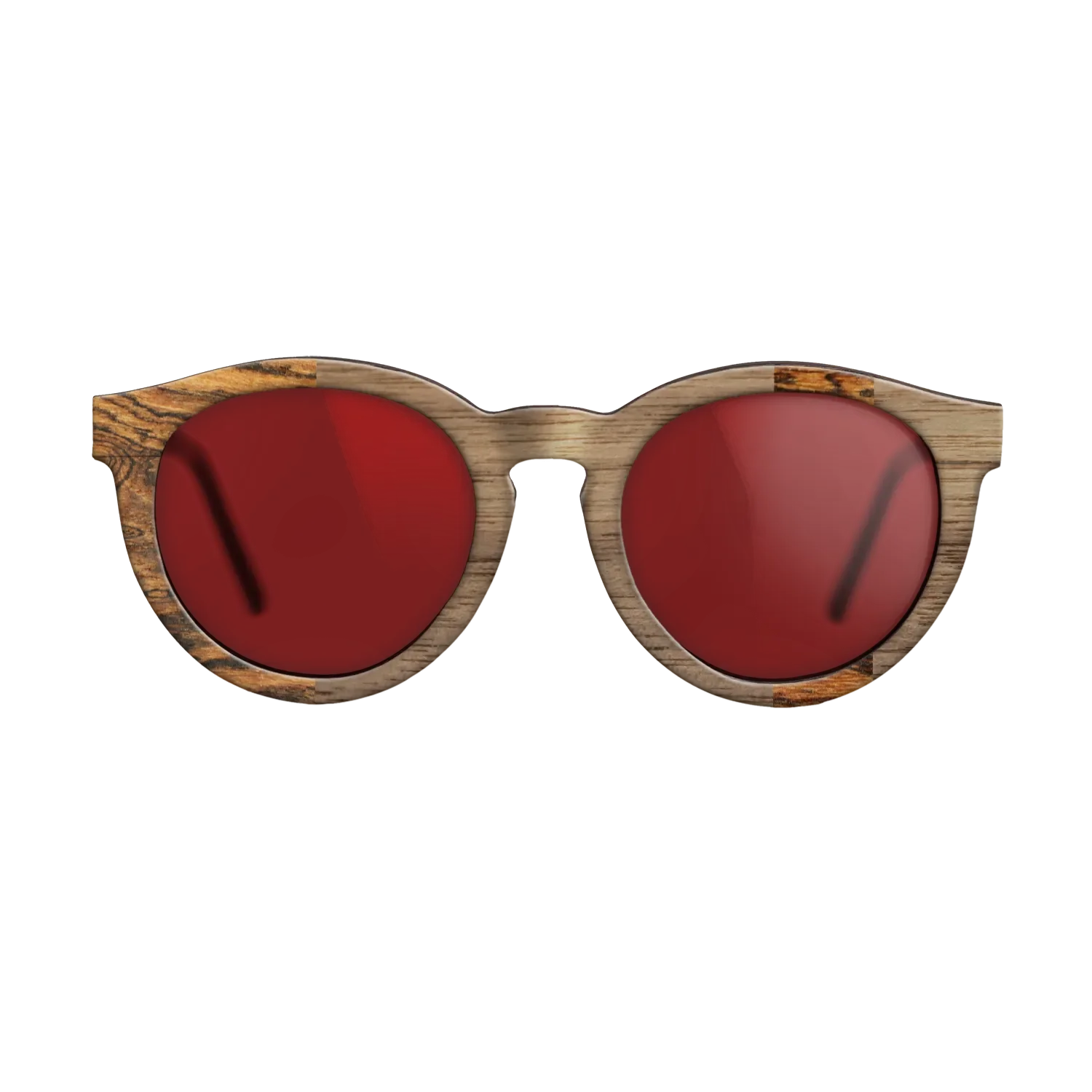 Bocote,Walnut: Straight Grain: Splice - The Rebel - Round - SIRIS wood optic