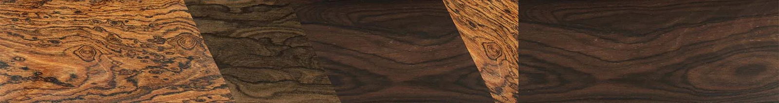 Bocote,Ziricote Dark Quartered: Bauhaus - The Rebel - Round - 1523 - SIRIS wood optic