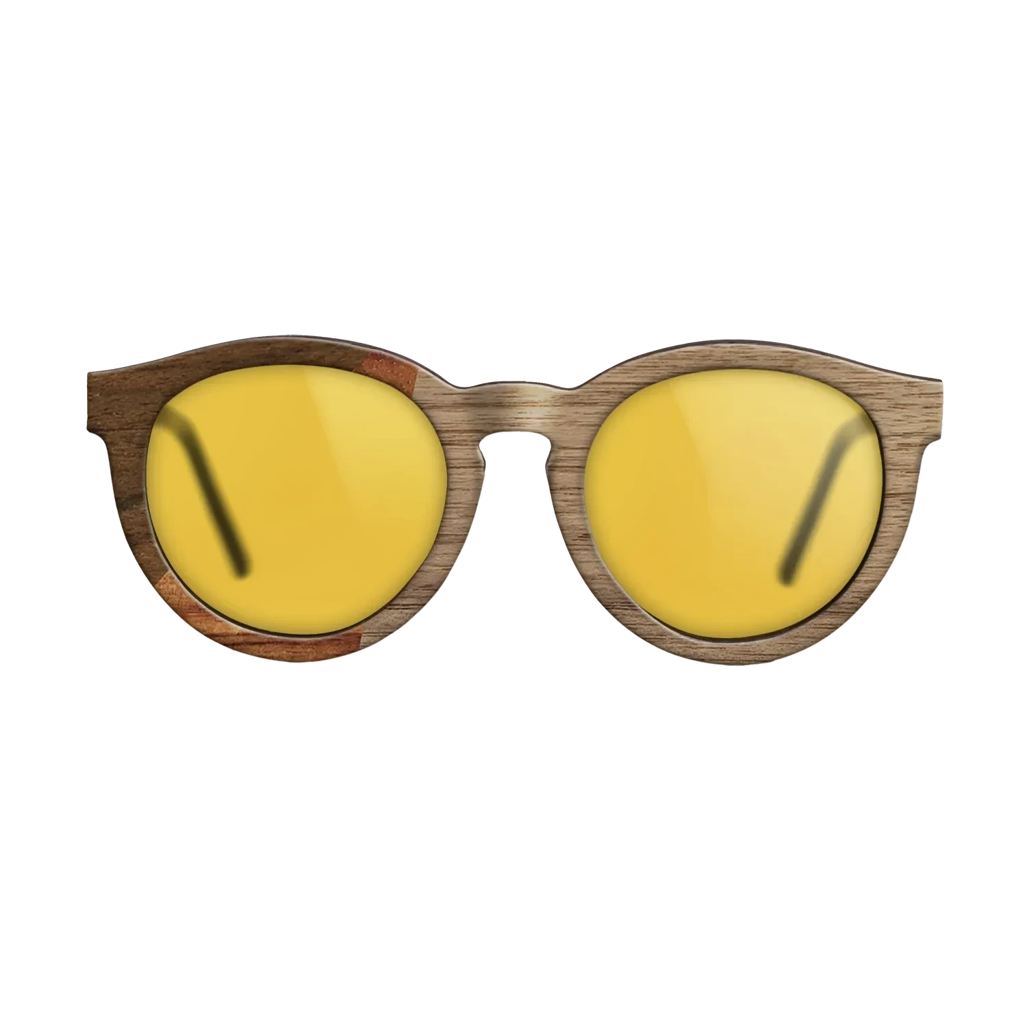 Walnut: Straight Grain,Ziricote Dark Quartered,Koa: Bauhaus - The Rebel - Round - 1240 - SIRIS wood optic