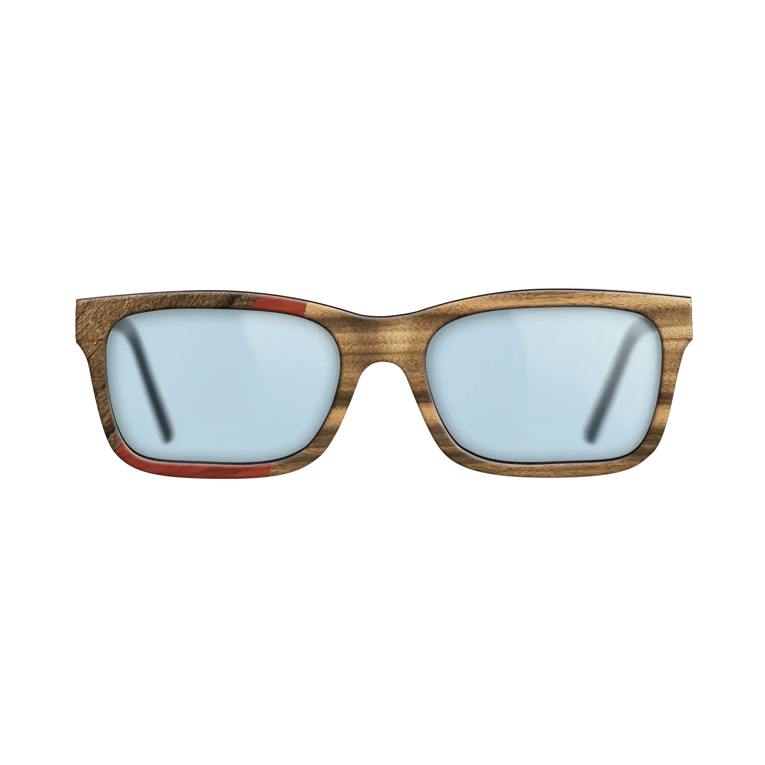 Louro Preto,Ziricote Dark Quartered,Poplar Dyed: Red: Bauhaus - The Sage - Rectangle - 1017 - SIRIS wood optic