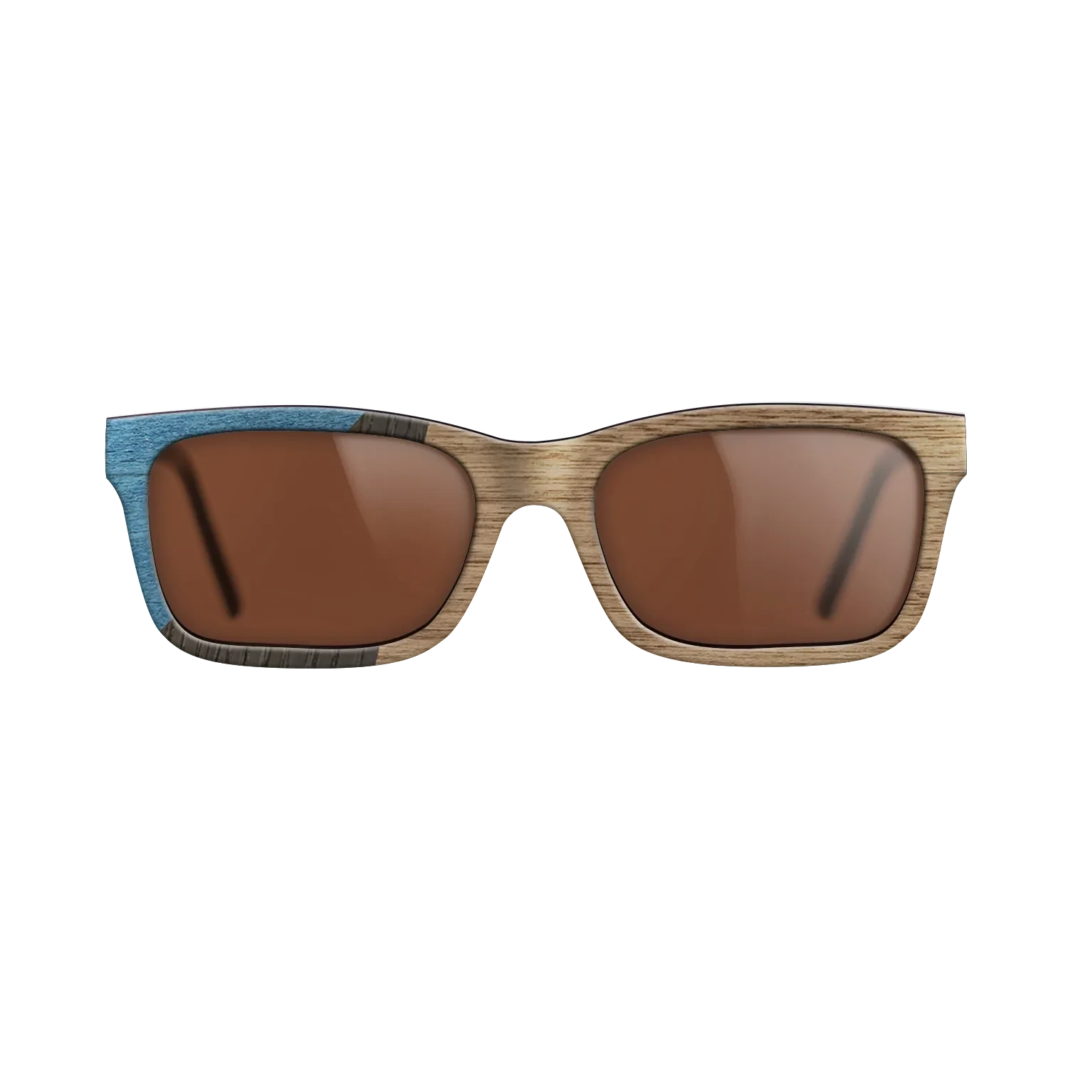 Walnut: Straight Grain,Poplar Dyed: Blue Denim,Fumed Oak: Bauhaus - The Sage - Rectangle - 1950 - SIRIS wood optic