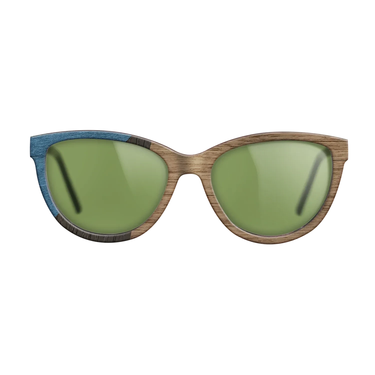 Walnut: Straight Grain,Poplar Dyed: Blue Denim,Fumed Oak: Bauhaus - The Maiden - Cat - 1950 - SIRIS wood optic