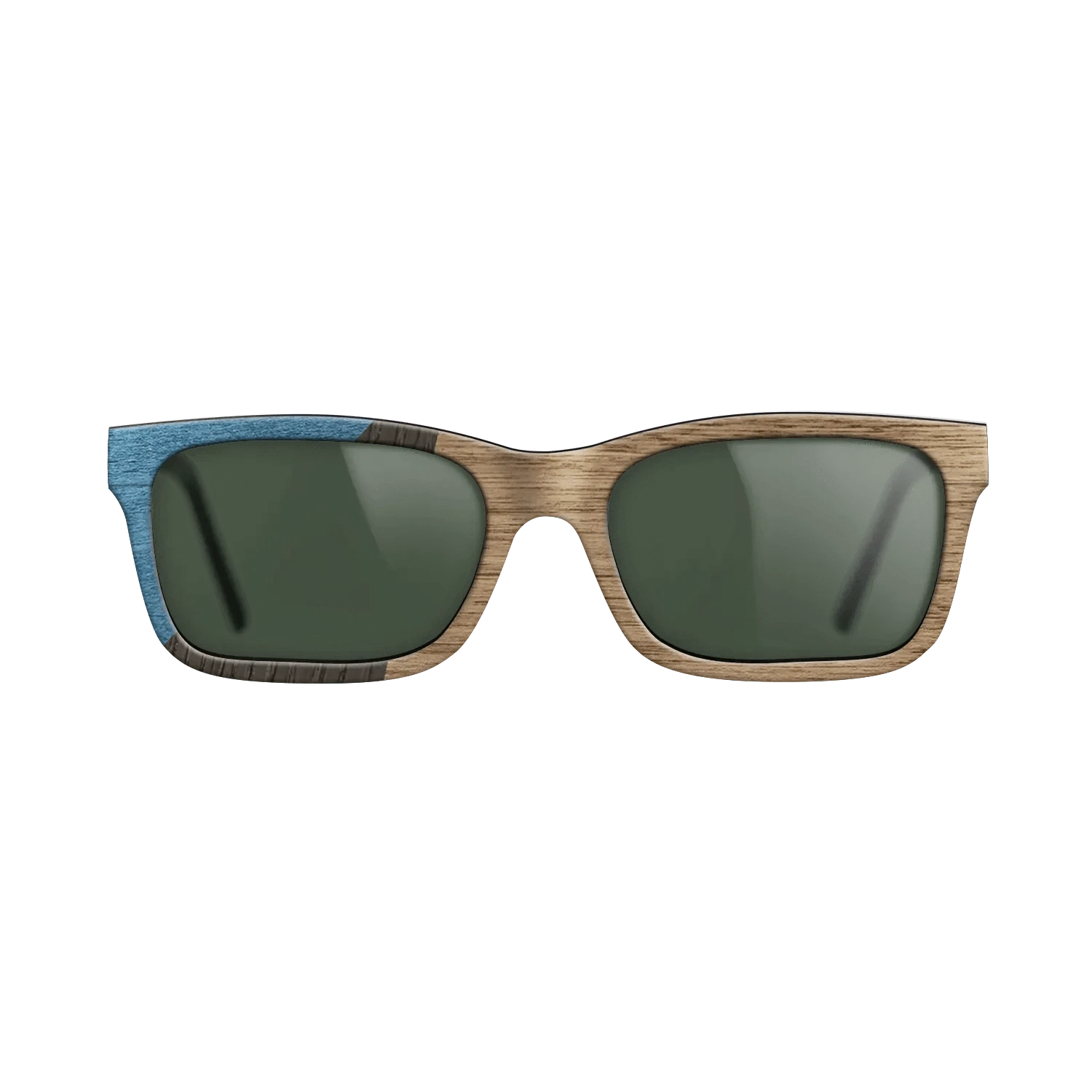 Walnut: Straight Grain,Poplar Dyed: Blue Denim,Fumed Oak: Bauhaus - The Sage - Rectangle - 1950 - SIRIS wood optic