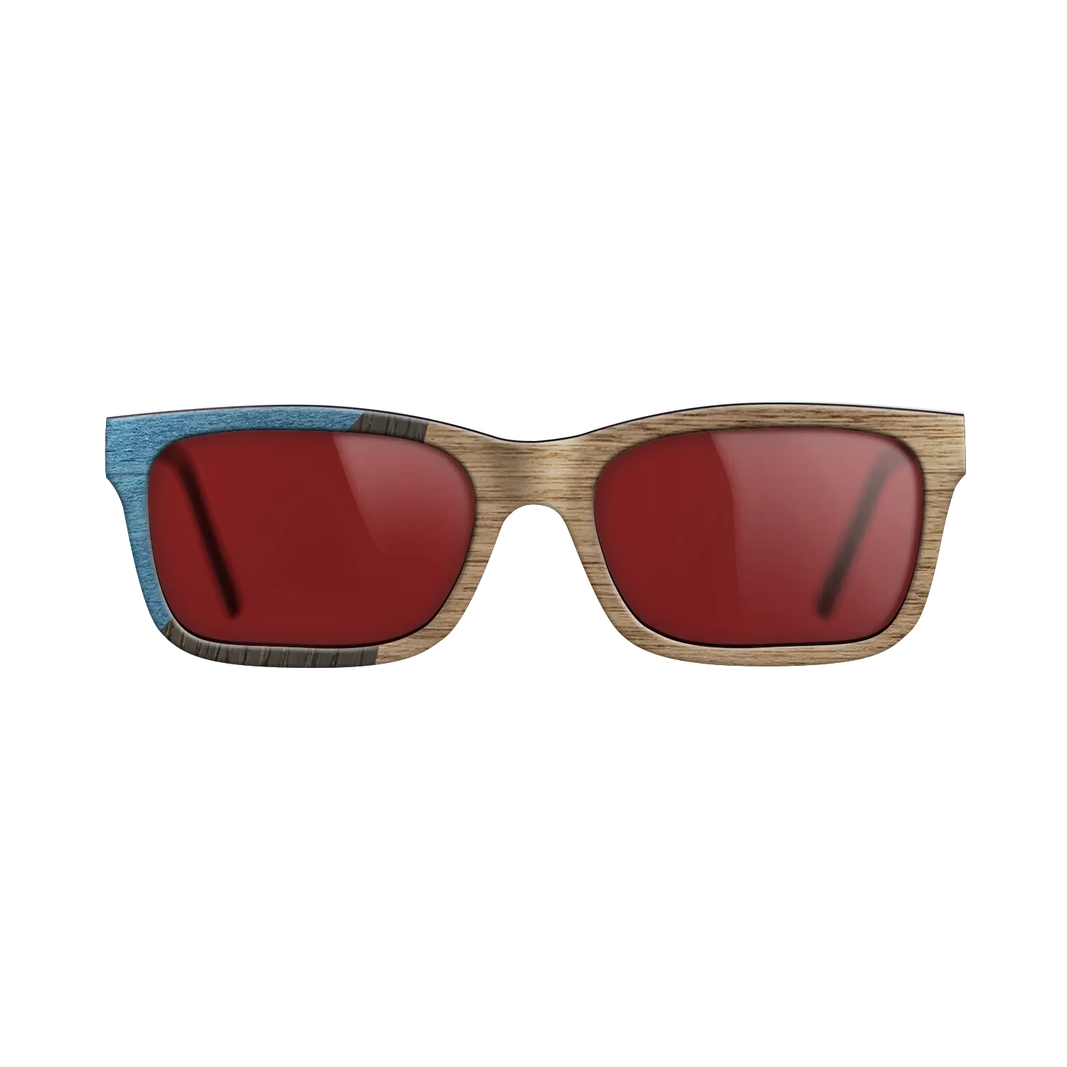 Walnut: Straight Grain,Poplar Dyed: Blue Denim,Fumed Oak: Bauhaus - The Sage - Rectangle - 1950 - SIRIS wood optic