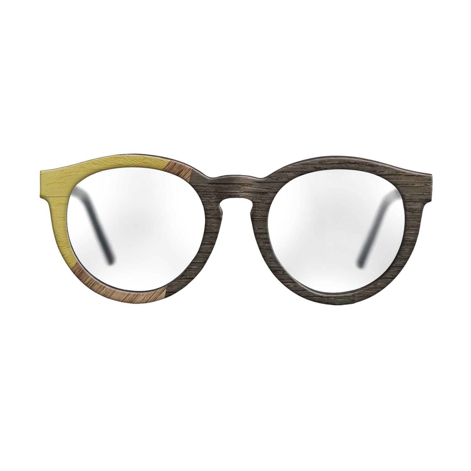 Walnut: Straight Grain,Poplar Dyed: Yellow,Fumed Oak: Bauhaus - The Rebel - Round - 1244 - SIRIS wood optic