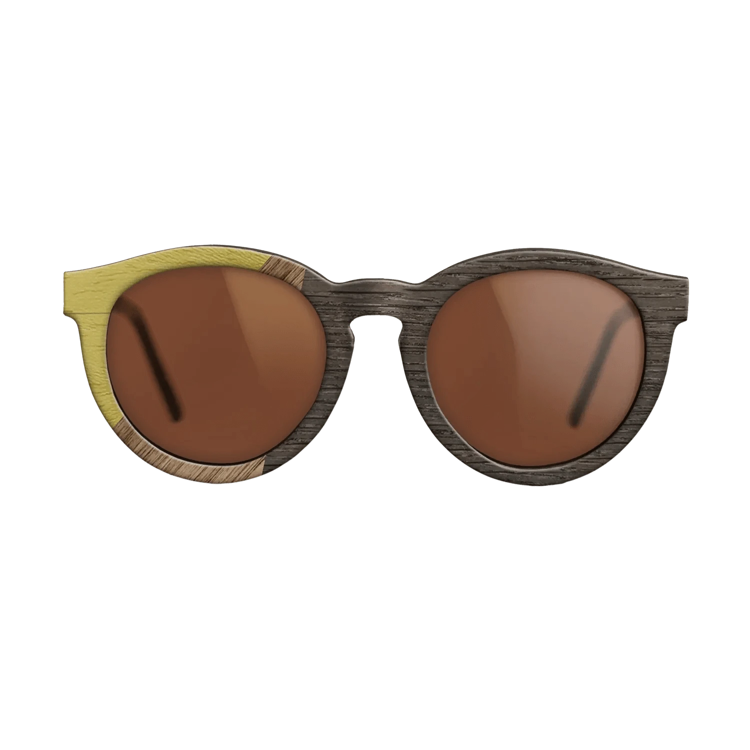 Walnut: Straight Grain,Poplar Dyed: Yellow,Fumed Oak: Bauhaus - The Rebel - Round - 1244 - SIRIS wood optic