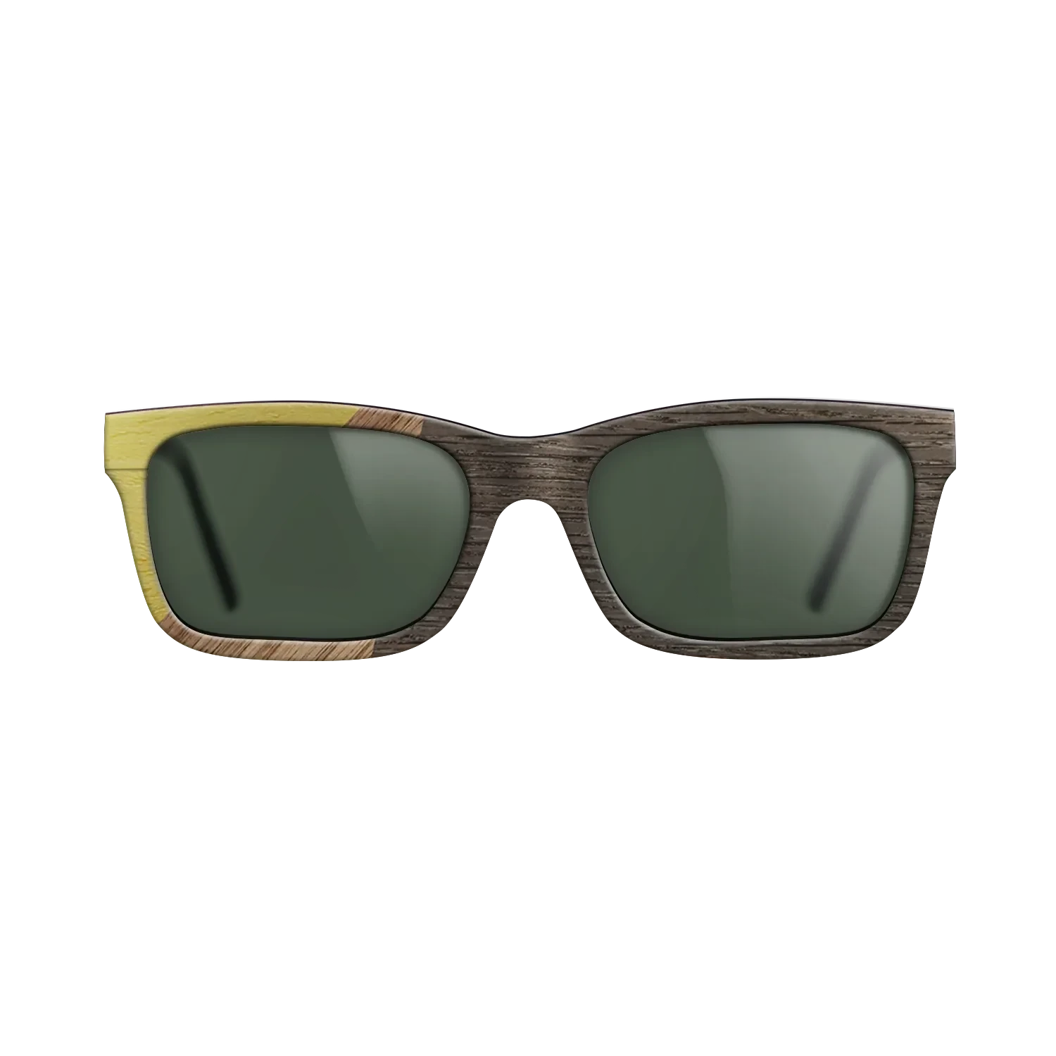 Walnut: Straight Grain,Poplar Dyed: Yellow,Fumed Oak: Bauhaus - The Sage - Rectangle - 1244 - SIRIS wood optic