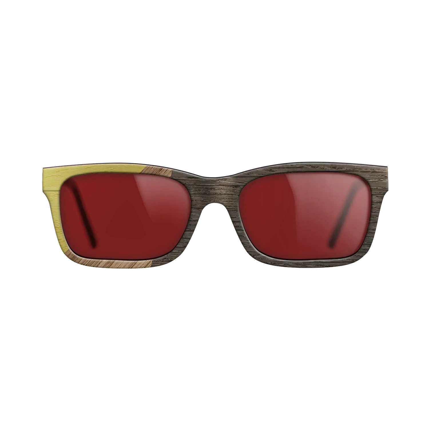 Walnut: Straight Grain,Poplar Dyed: Yellow,Fumed Oak: Bauhaus - The Sage - Rectangle - 1244 - SIRIS wood optic