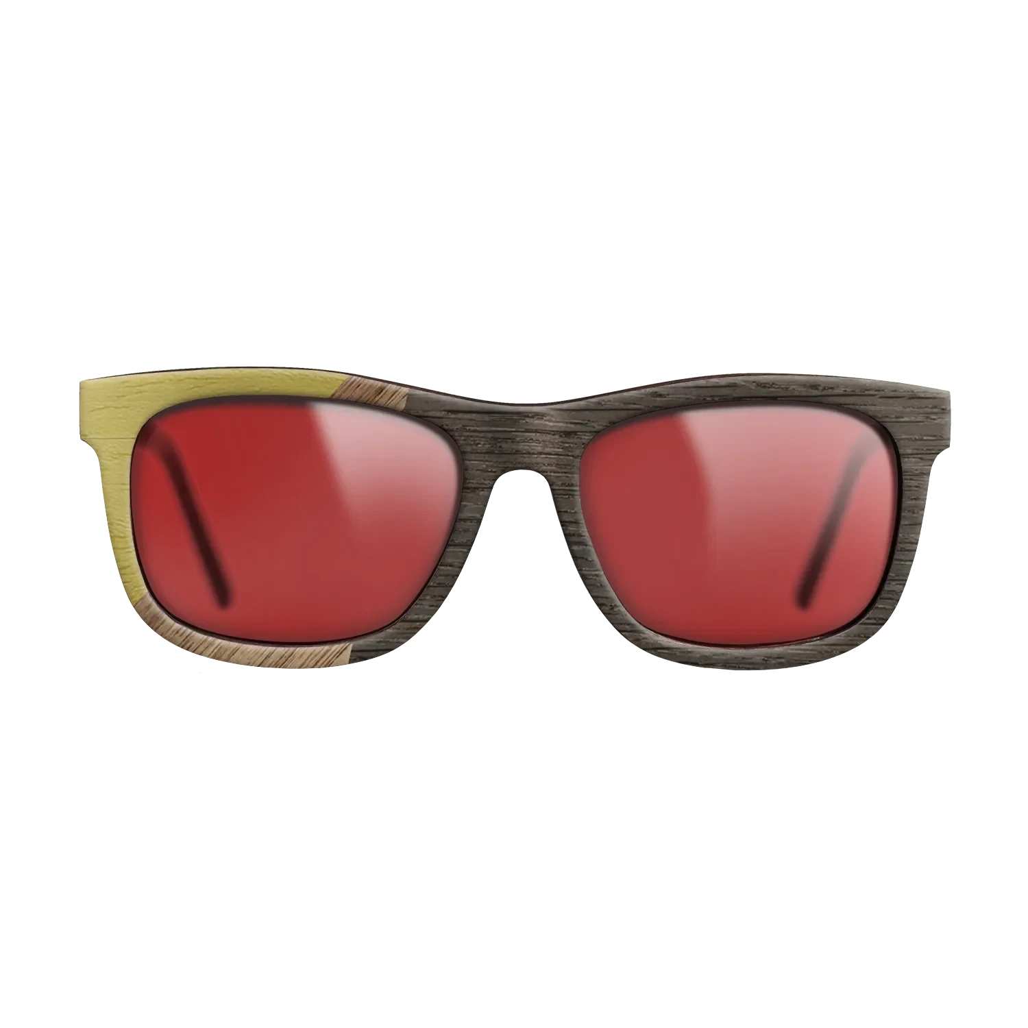 Walnut: Straight Grain,Poplar Dyed: Yellow,Fumed Oak: Bauhaus - The Hero - Square - 1244 - SIRIS wood optic