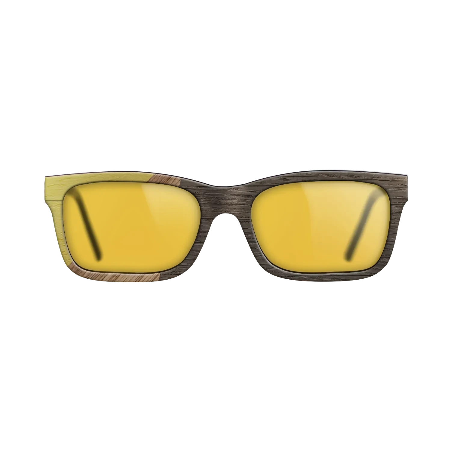 Walnut: Straight Grain,Poplar Dyed: Yellow,Fumed Oak: Bauhaus - The Sage - Rectangle - 1244 - SIRIS wood optic