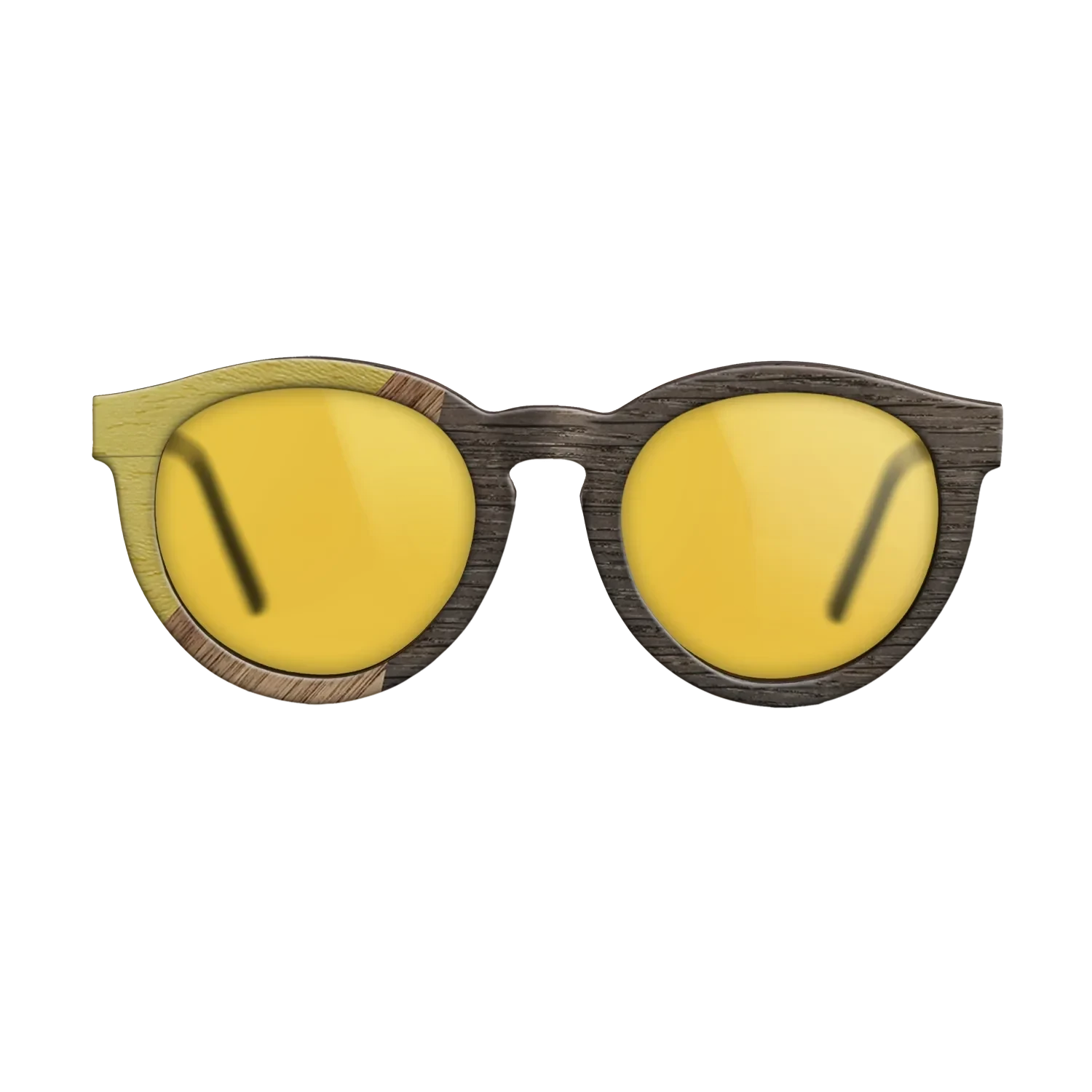 Walnut: Straight Grain,Poplar Dyed: Yellow,Fumed Oak: Bauhaus - The Rebel - Round - 1244 - SIRIS wood optic