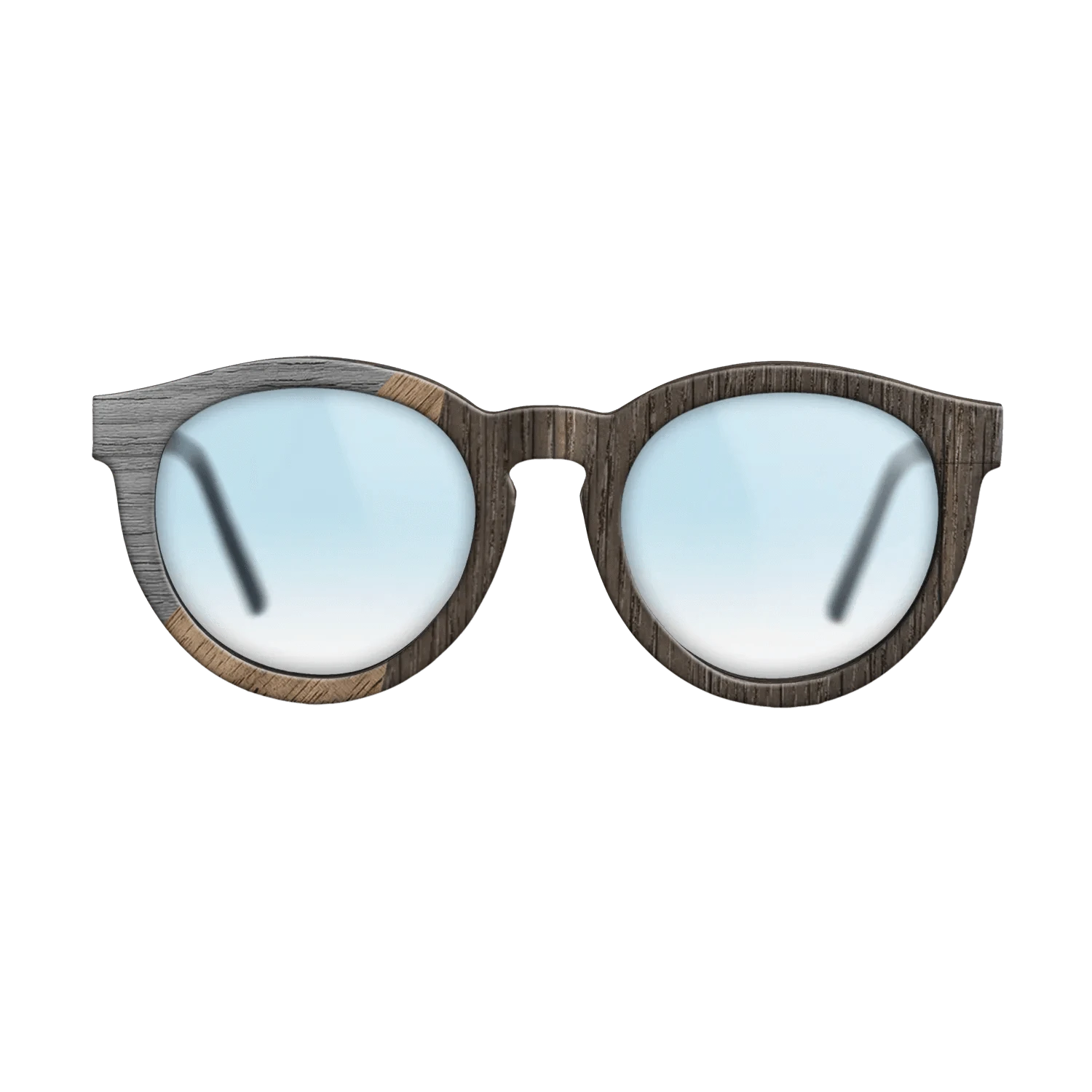 Walnut: Straight Grain,Fumed Oak,Poplar Dyed: Grey: Bauhaus - The Rebel - Round - 1705 - SIRIS wood optic