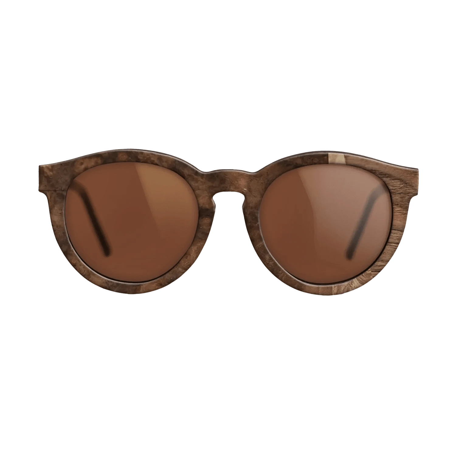 Walnut Burl,Walnut Claro Dark,Poplar Dyed: Baby Blue,Fumed Oak: Fractal - The Rebel - Round - 1403 - SIRIS wood optic