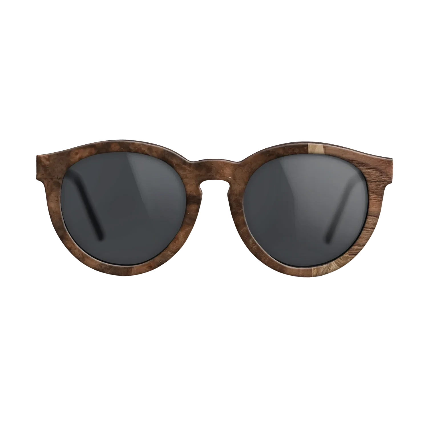 Walnut Burl,Walnut Claro Dark,Poplar Dyed: Baby Blue,Fumed Oak: Fractal - The Rebel - Round - 1403 - SIRIS wood optic