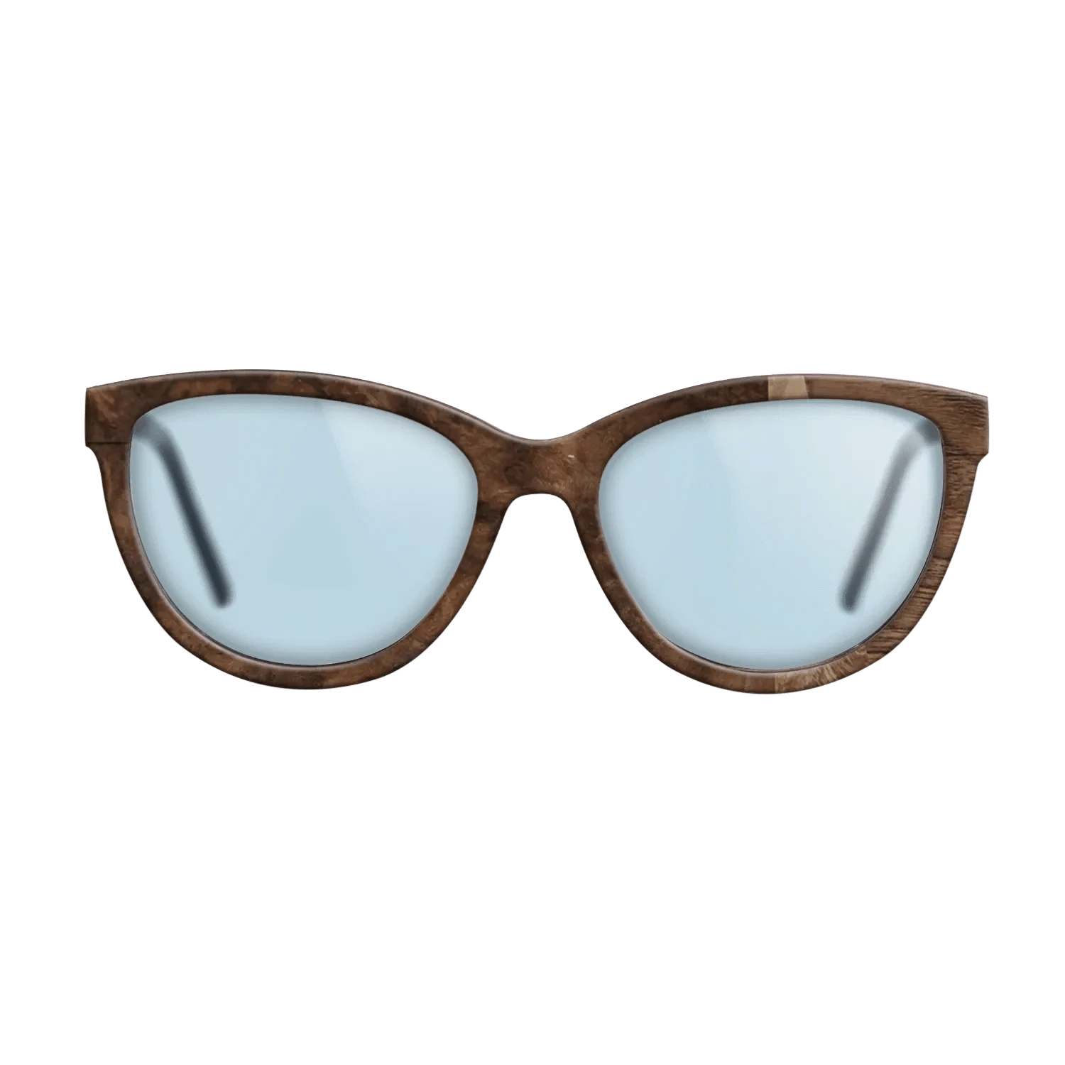 Walnut Burl,Walnut Claro Dark,Poplar Dyed: Baby Blue,Fumed Oak: Fractal - The Maiden - Cat - 1403 - SIRIS wood optic