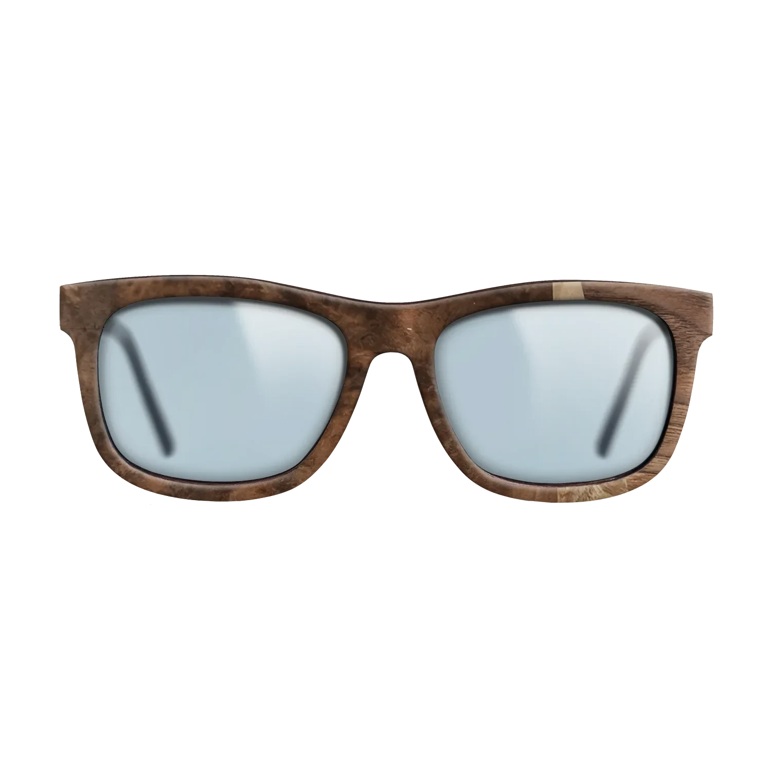 Walnut Burl,Walnut Claro Dark,Poplar Dyed: Baby Blue,Fumed Oak: Fractal - The Hero - Square - 1403 - SIRIS wood optic