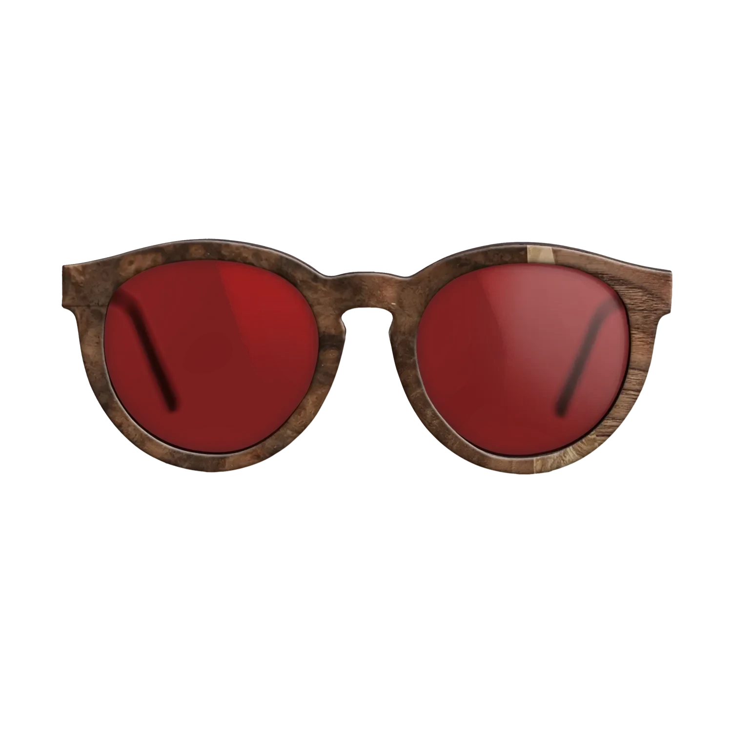 Walnut Burl,Walnut Claro Dark,Poplar Dyed: Baby Blue,Fumed Oak: Fractal - The Rebel - Round - 1403 - SIRIS wood optic