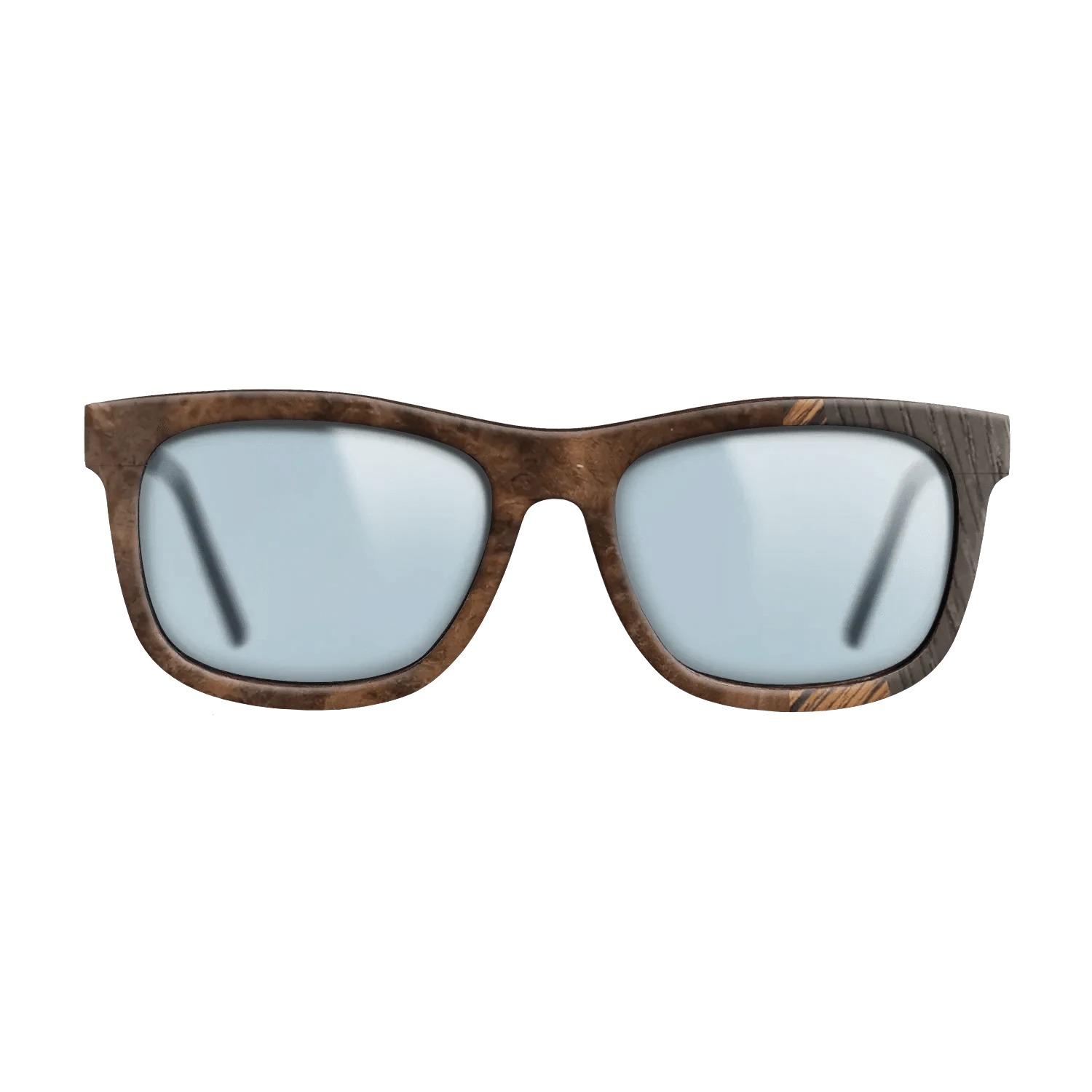 Italian Ebony,Walnut Burl,Poplar Dyed: Red,Walnut: Straight Grain: Fractal - The Hero - Square - 875 - SIRIS wood optic