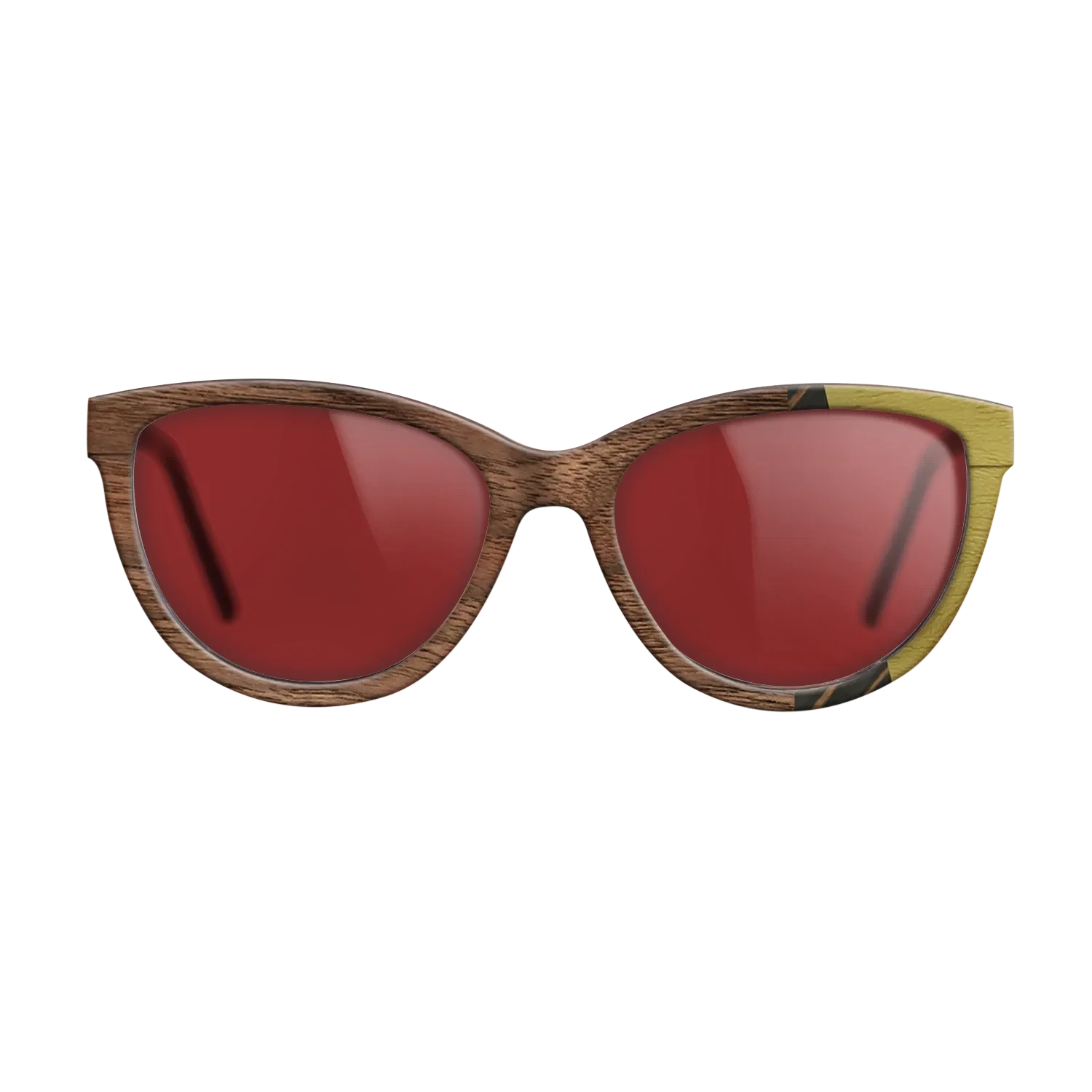 Italian Ebony,Poplar Dyed: Yellow,Walnut: Straight Grain,Walnut Claro Light: Fractal - The Maiden - Cat - 1700 - SIRIS wood optic