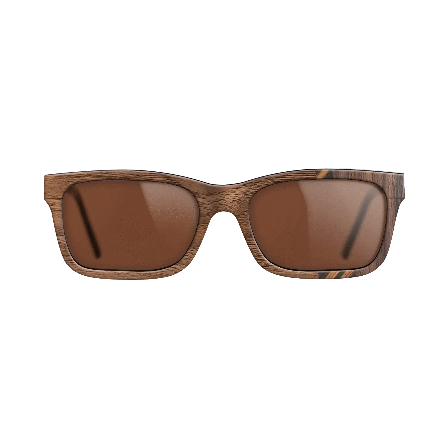 Italian Ebony,Rosewood Reconstituted,Walnut Claro Light: Fractal - The Sage - Rectangle - 1112 - SIRIS wood optic