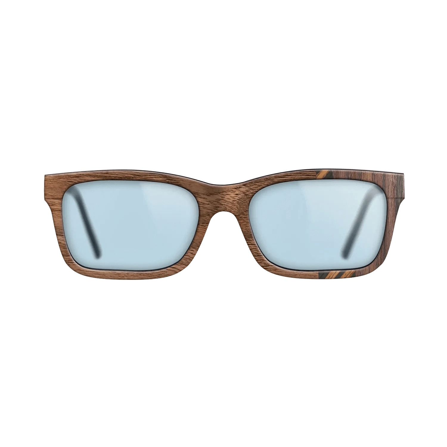 Italian Ebony,Rosewood Reconstituted,Walnut Claro Light: Fractal - The Sage - Rectangle - 1112 - SIRIS wood optic