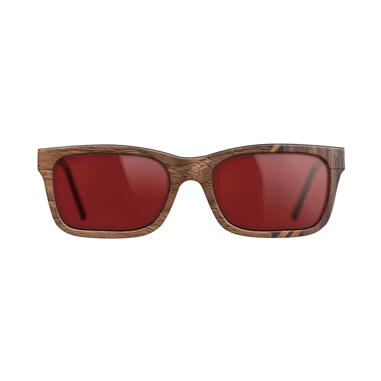 Italian Ebony,Rosewood Reconstituted,Walnut Claro Light: Fractal - The Sage - Rectangle - 1112 - SIRIS wood optic