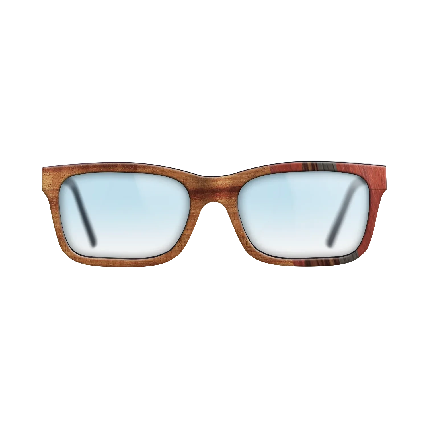Walnut: Straight Grain,Koa,Poplar Dyed: Red,Kingwood,Fumed Oak: Fractal - The Sage - Rectangle - 879 - SIRIS wood optic