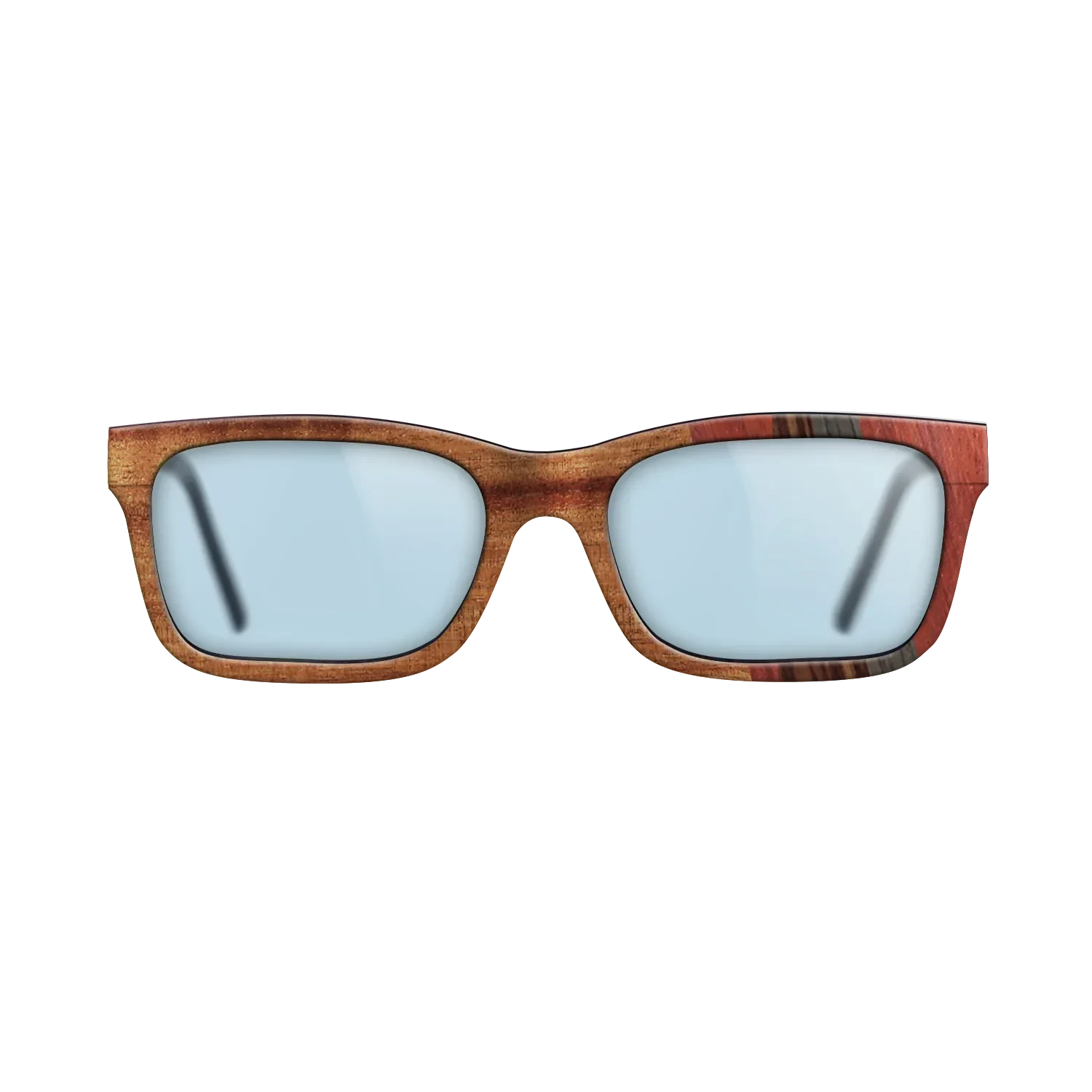 Walnut: Straight Grain,Koa,Poplar Dyed: Red,Kingwood,Fumed Oak: Fractal - The Sage - Rectangle - 879 - SIRIS wood optic