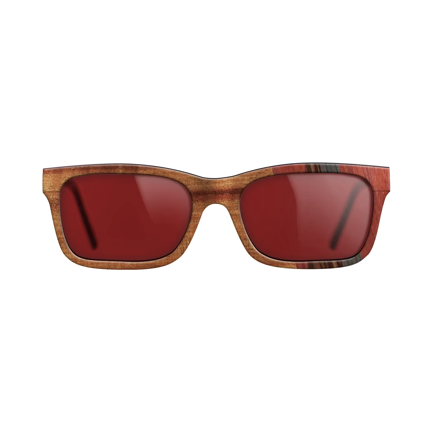 Walnut: Straight Grain,Koa,Poplar Dyed: Red,Kingwood,Fumed Oak: Fractal - The Sage - Rectangle - 879 - SIRIS wood optic