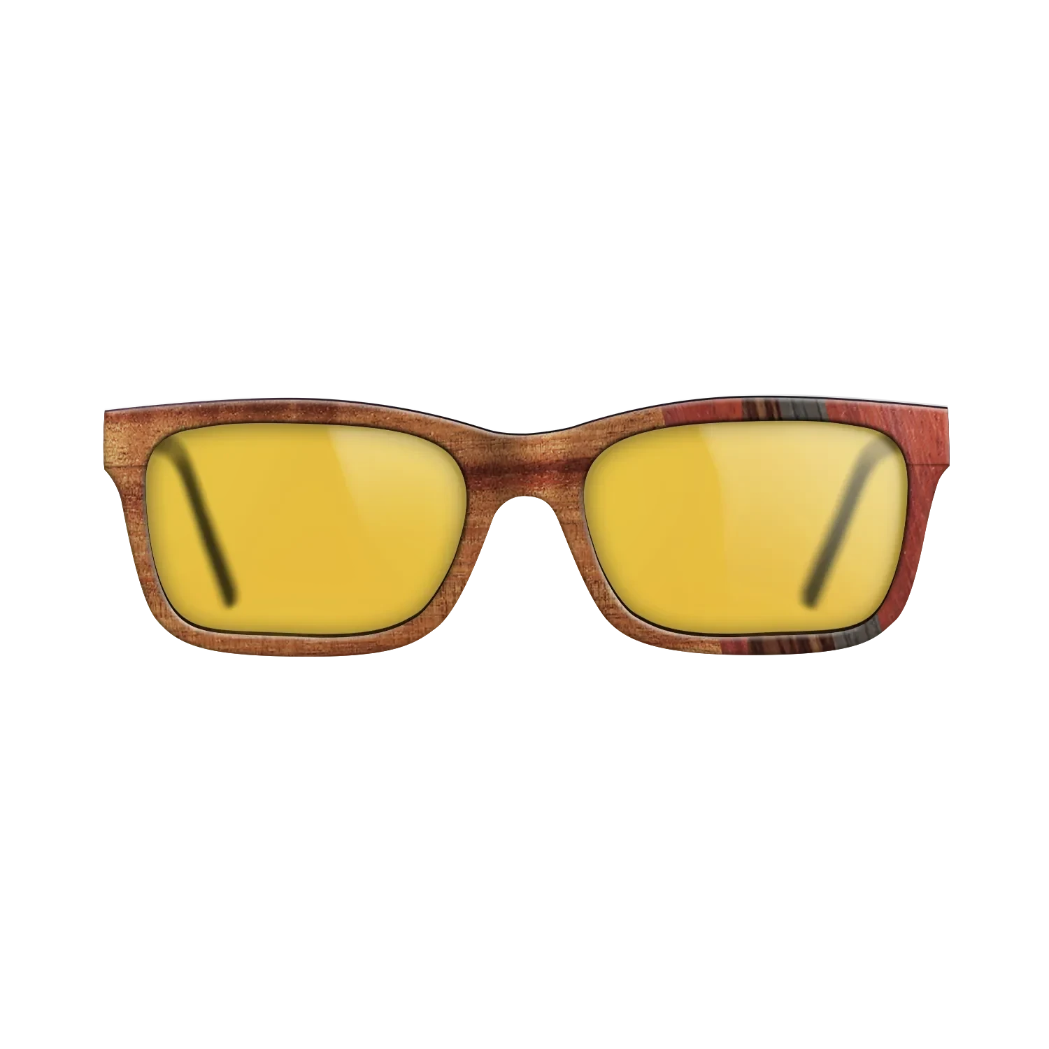 Walnut: Straight Grain,Koa,Poplar Dyed: Red,Kingwood,Fumed Oak: Fractal - The Sage - Rectangle - 879 - SIRIS wood optic