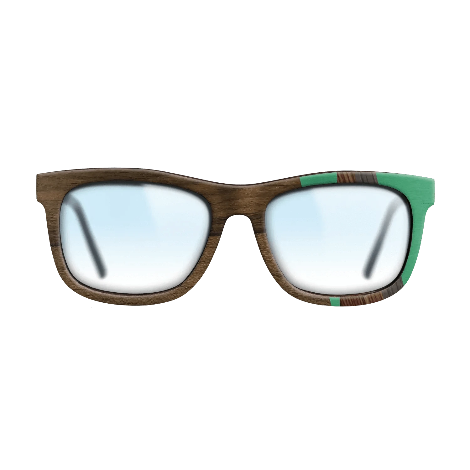 Ziricote Dark Quartered,Poplar Dyed: Green,Kingwood,Fumed Oak,Walnut: Straight Grain: Fractal - The Hero - Square - 1479 - SIRIS wood optic